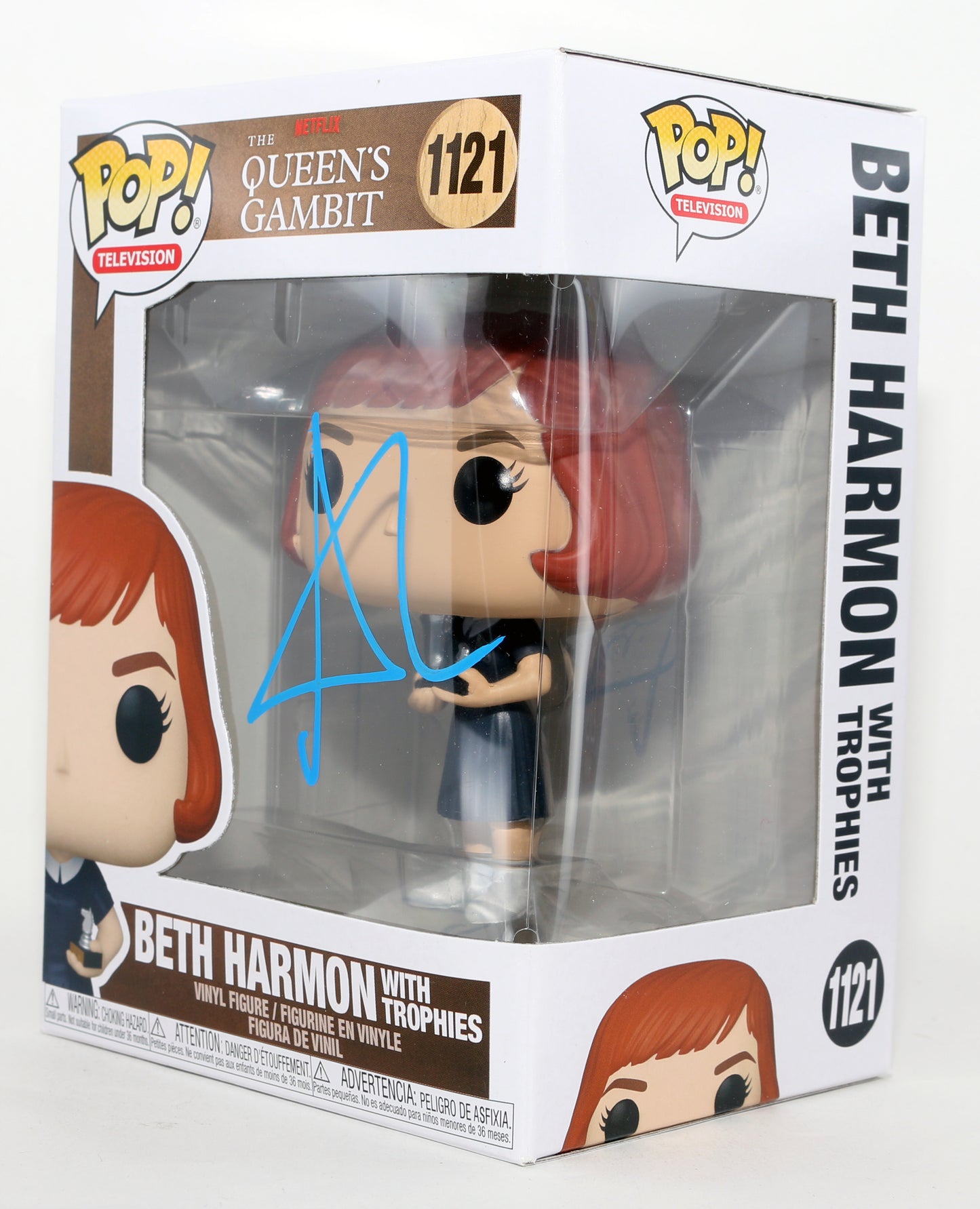 
                  
                    Anya Taylor-Joy as Beth Harmon with Rook in The Queen's Gambit Signed Funko POP! #1121
                  
                