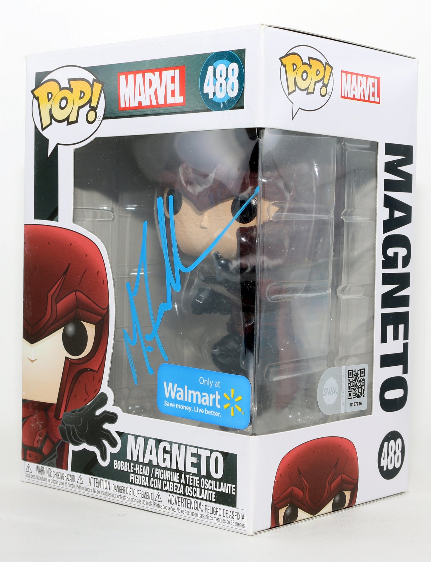 
                  
                    Michael Fassbender as Young Magneto in X-Men: Days of Future Past Walmart Exclusive (SWAU) Signed Funko POP! #488
                  
                