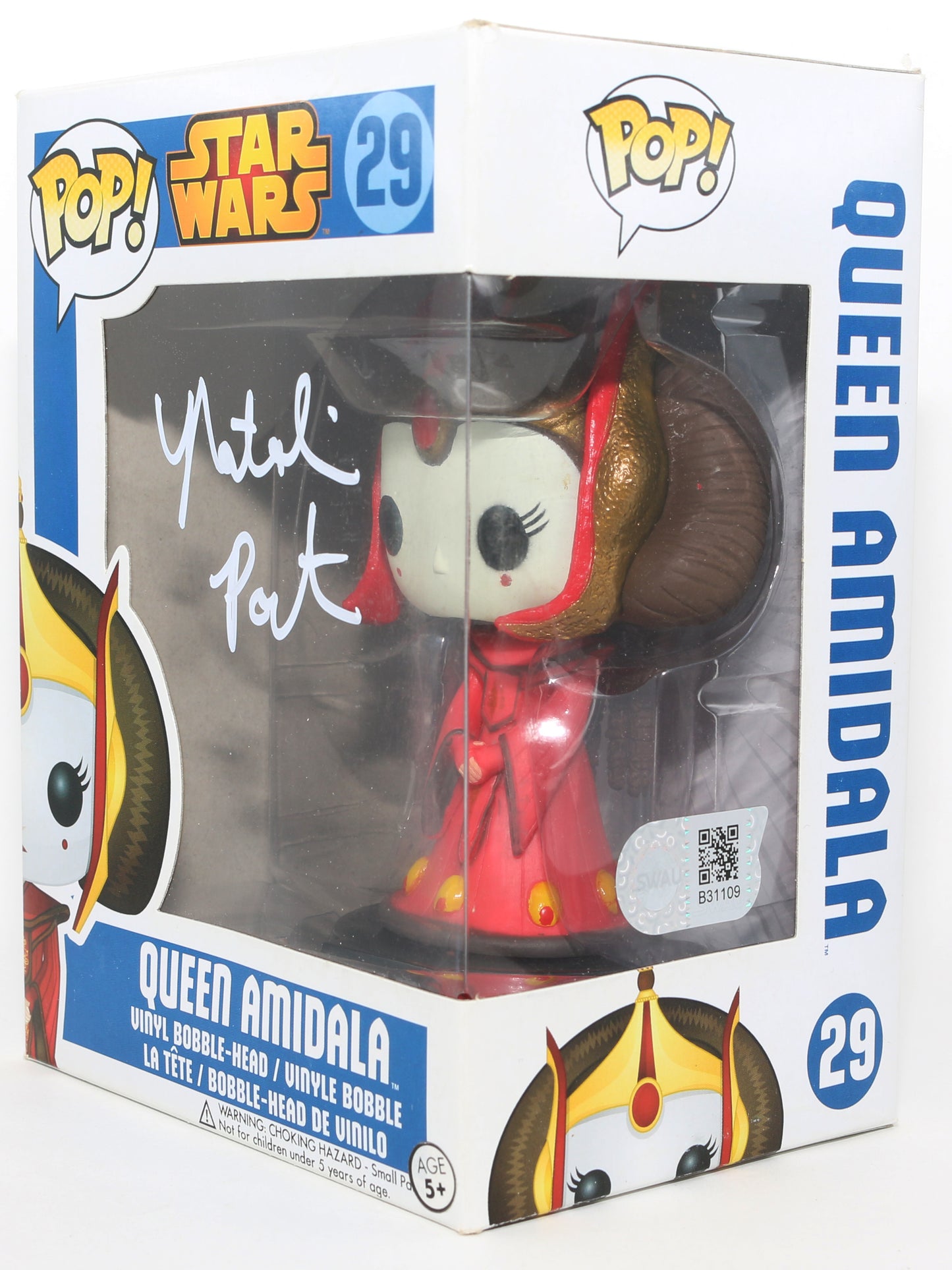 
                  
                    Natalie Portman as Queen Amidala in Star Wars Episode I: The Phantom Menace (SWAU) Signed Funko POP! #29
                  
                