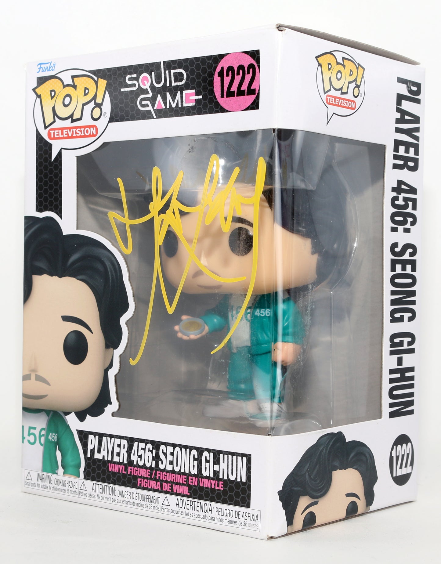 
                  
                    Lee Jung-jae as Seong Gi-Hun / Player 456 in Squid Game Signed Funko POP! #1222
                  
                