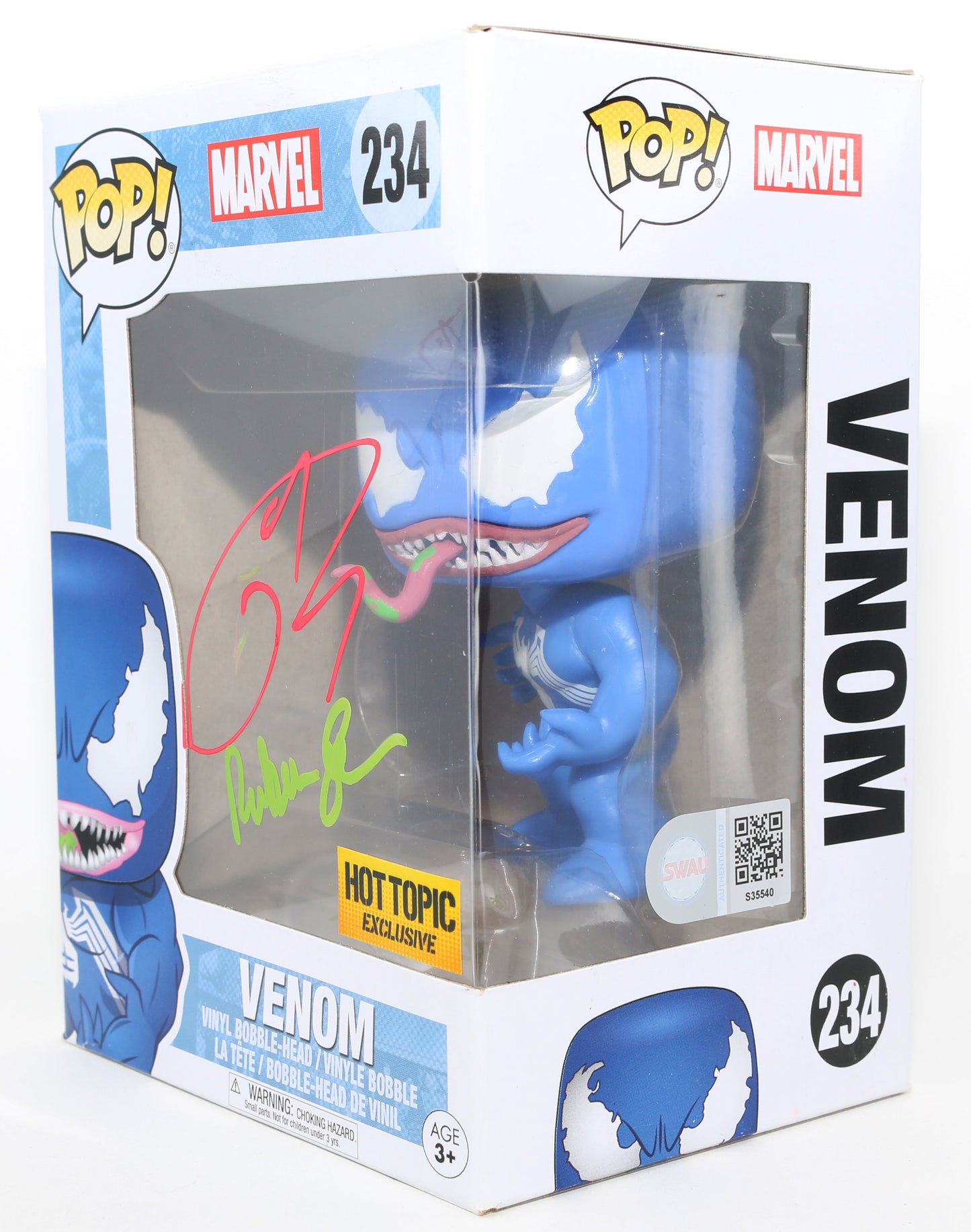 
                  
                    Tom Hardy as Venom & Ruben Fleischer the Director of Venom Hot Topc Exclusive (SWAU) Signed Funko POP! #234
                  
                