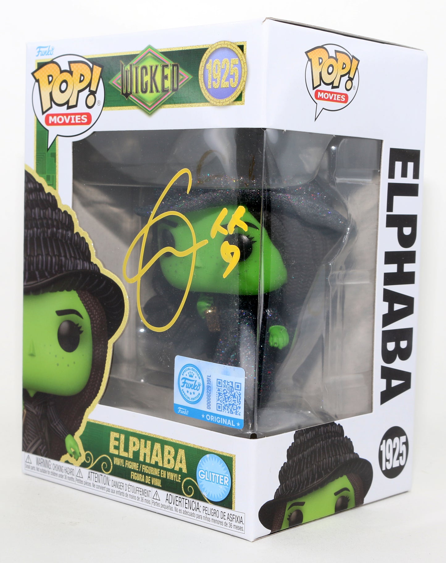 
                  
                    Cynthia Erivo as Elphaba in Wicked Special Edition Signed Funko POP! #1925
                  
                
