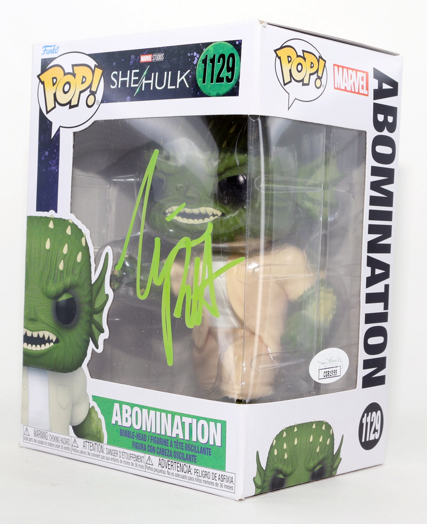 
                  
                    Tim Roth as Abomination in She-Hulk (JSA) Signed Funko POP! #1129
                  
                