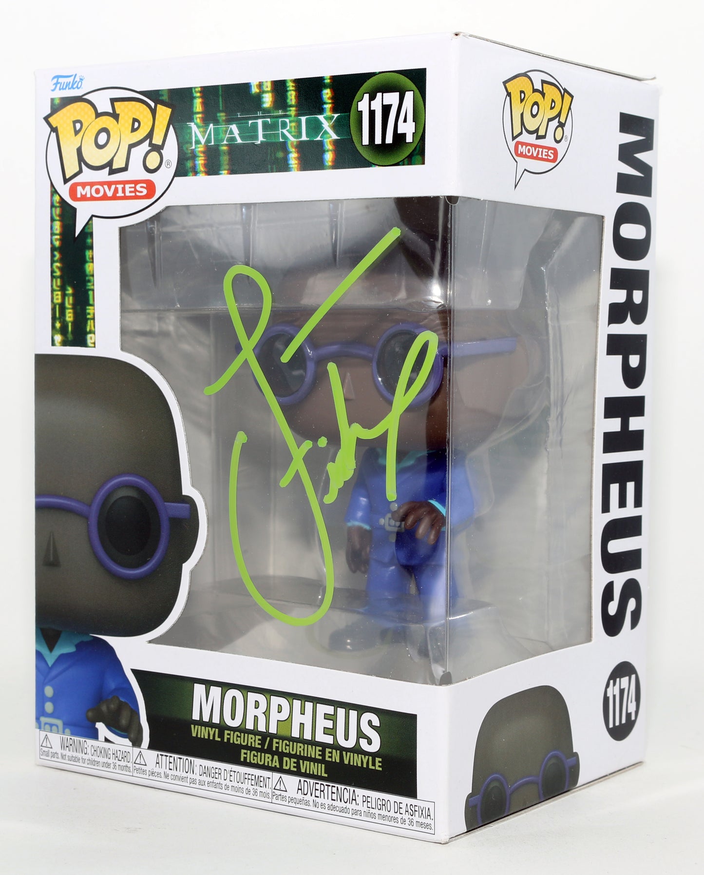
                  
                    Laurence Fishburne as Morpheus in The Matrix Signed Funko POP! #1174
                  
                