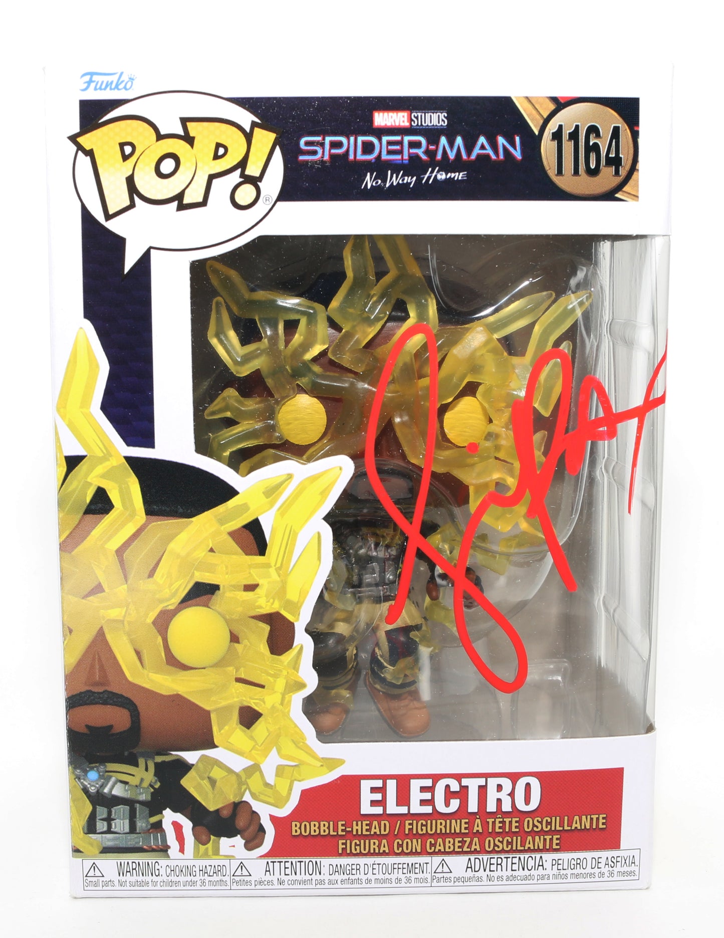 
                  
                    Jamie Foxx as Electro in Spider-Man: No Way Home Signed Funko POP! #1164
                  
                
