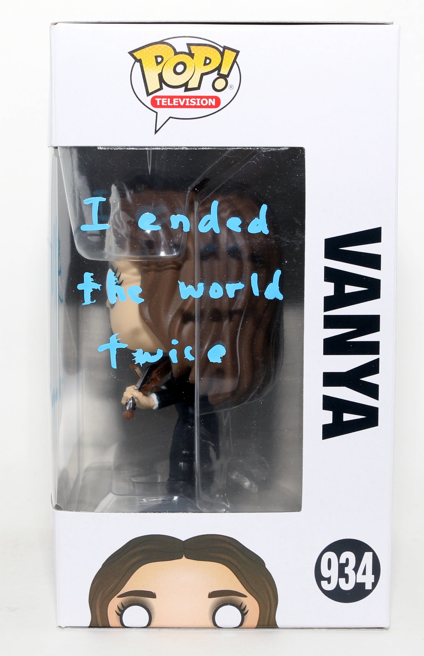 
                  
                    Elliot Page as Vanya with Violin in The Umbrella Academy Signed Funko POP! #934 with Character Name & Quote
                  
                