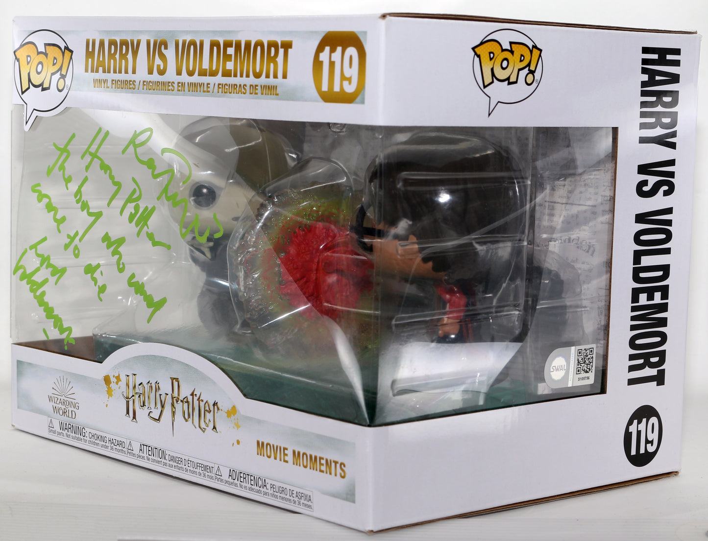 
                  
                    Ralph Fiennes as Lord Voldemort in Harry Potter & the Goblet of Fire Signed Movie Moments Oversized Funko POP! #119 with Character Name & Quote
                  
                