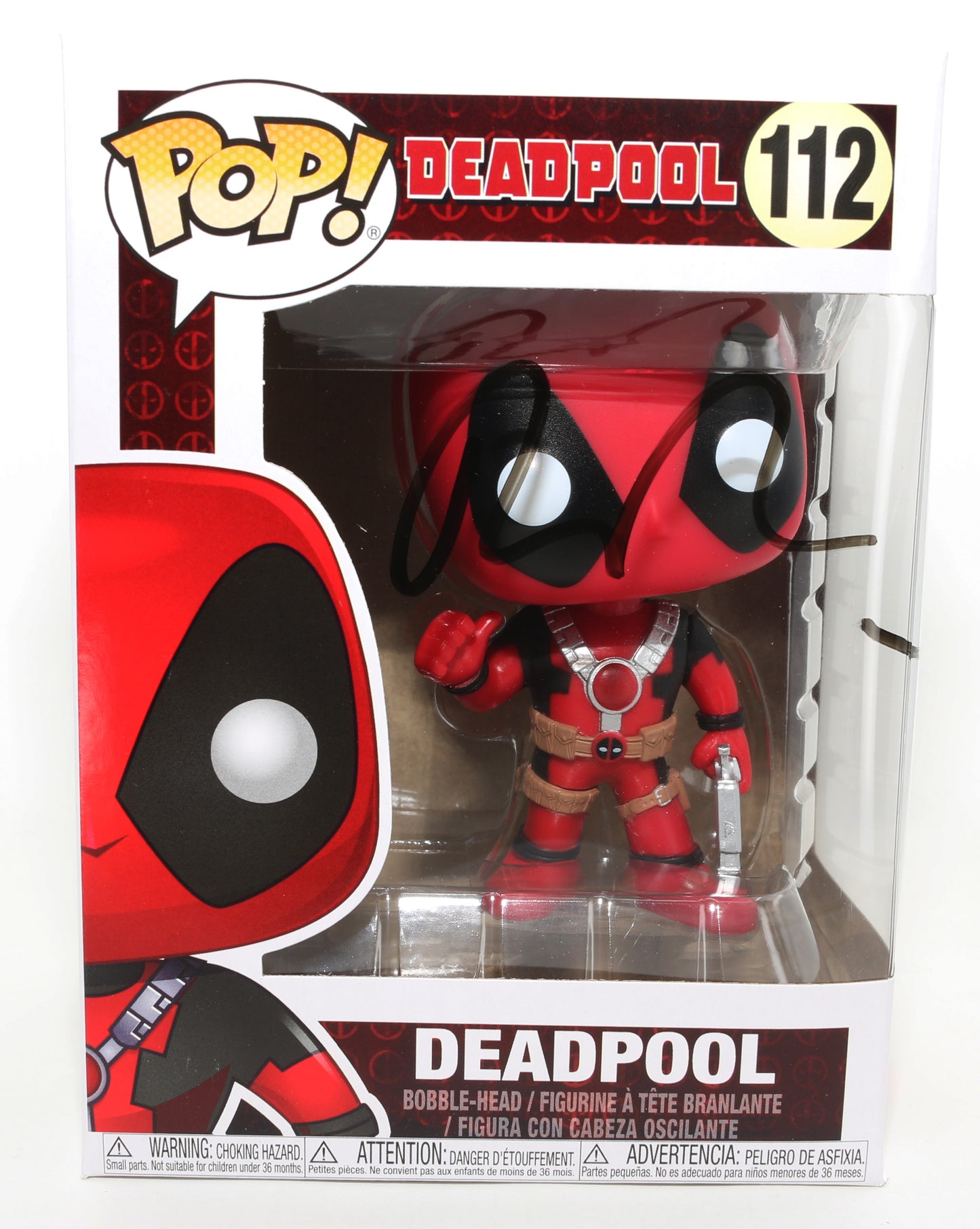 
                  
                    Ryan Reynolds as Deadpool in Deadpool Signed Funko POP! #112
                  
                