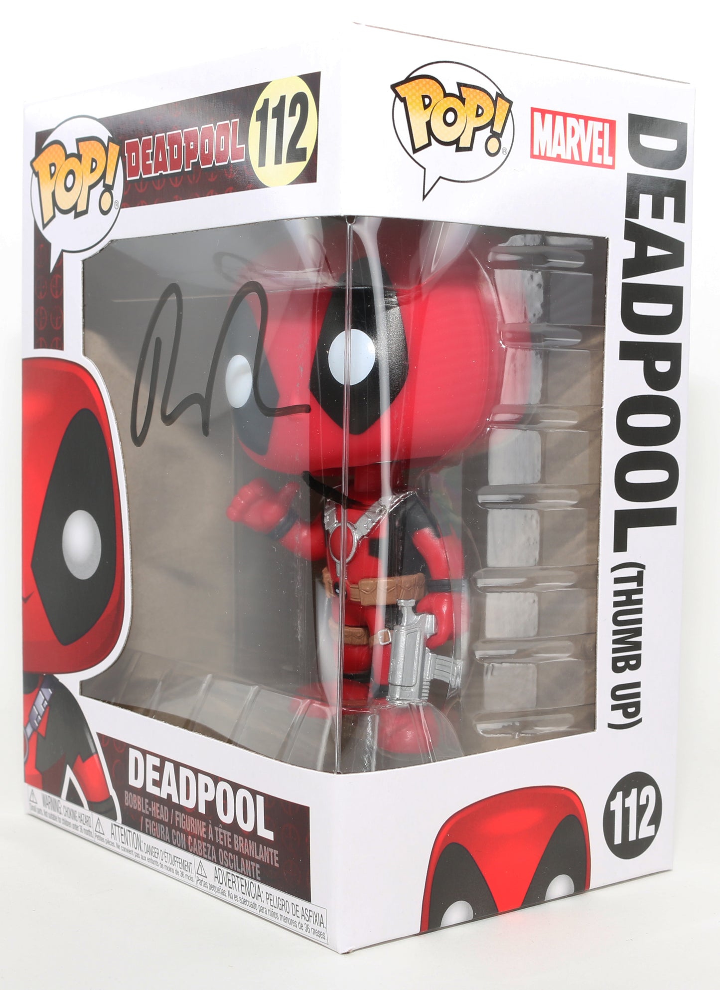 
                  
                    Ryan Reynolds as Deadpool in Deadpool Signed Funko POP! #112
                  
                