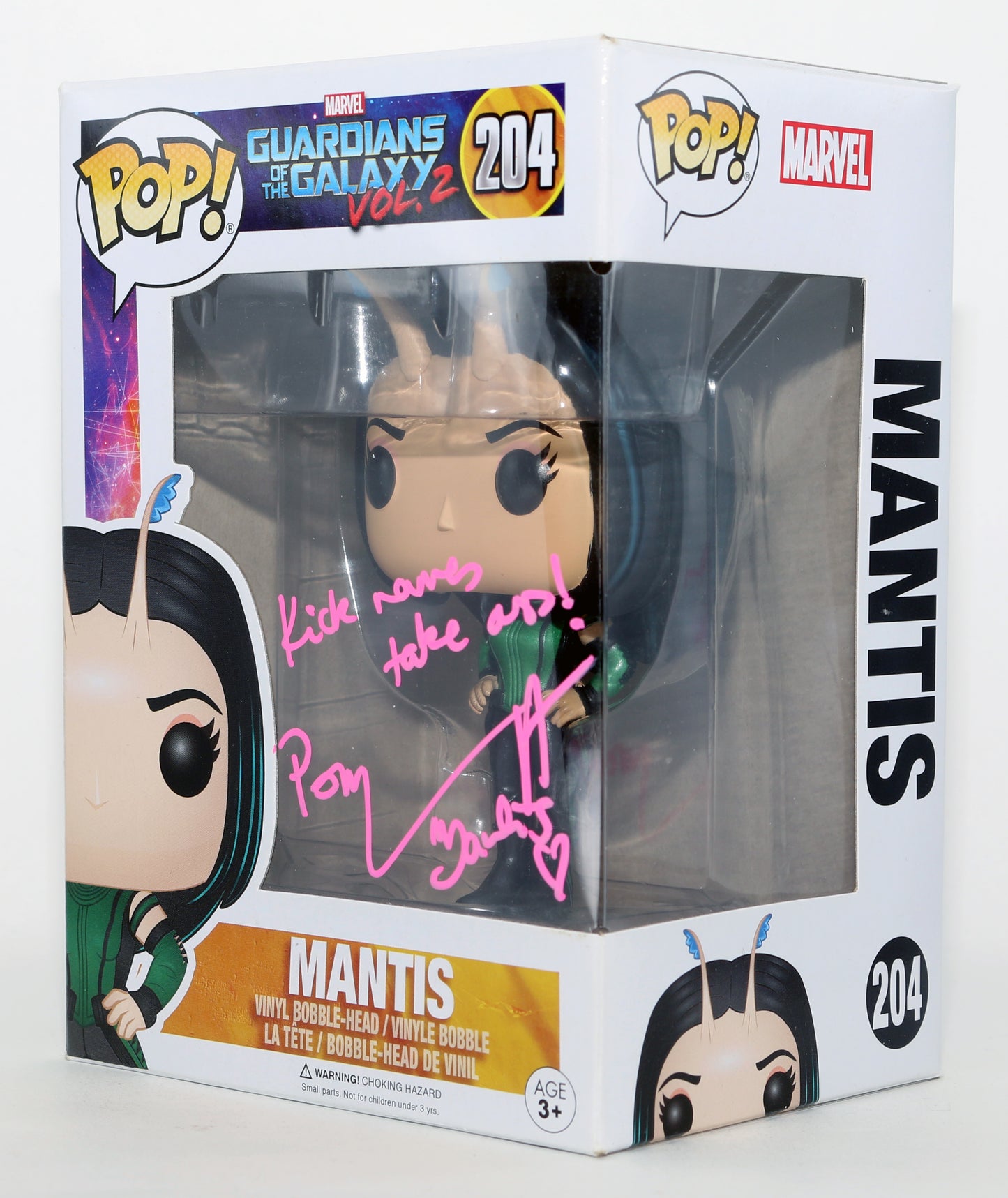 
                  
                    Pom Klementieff as Mantis in Guardians of the Galaxy Vol. 2 Signed Funko POP! #204 with Character Name & Quote
                  
                