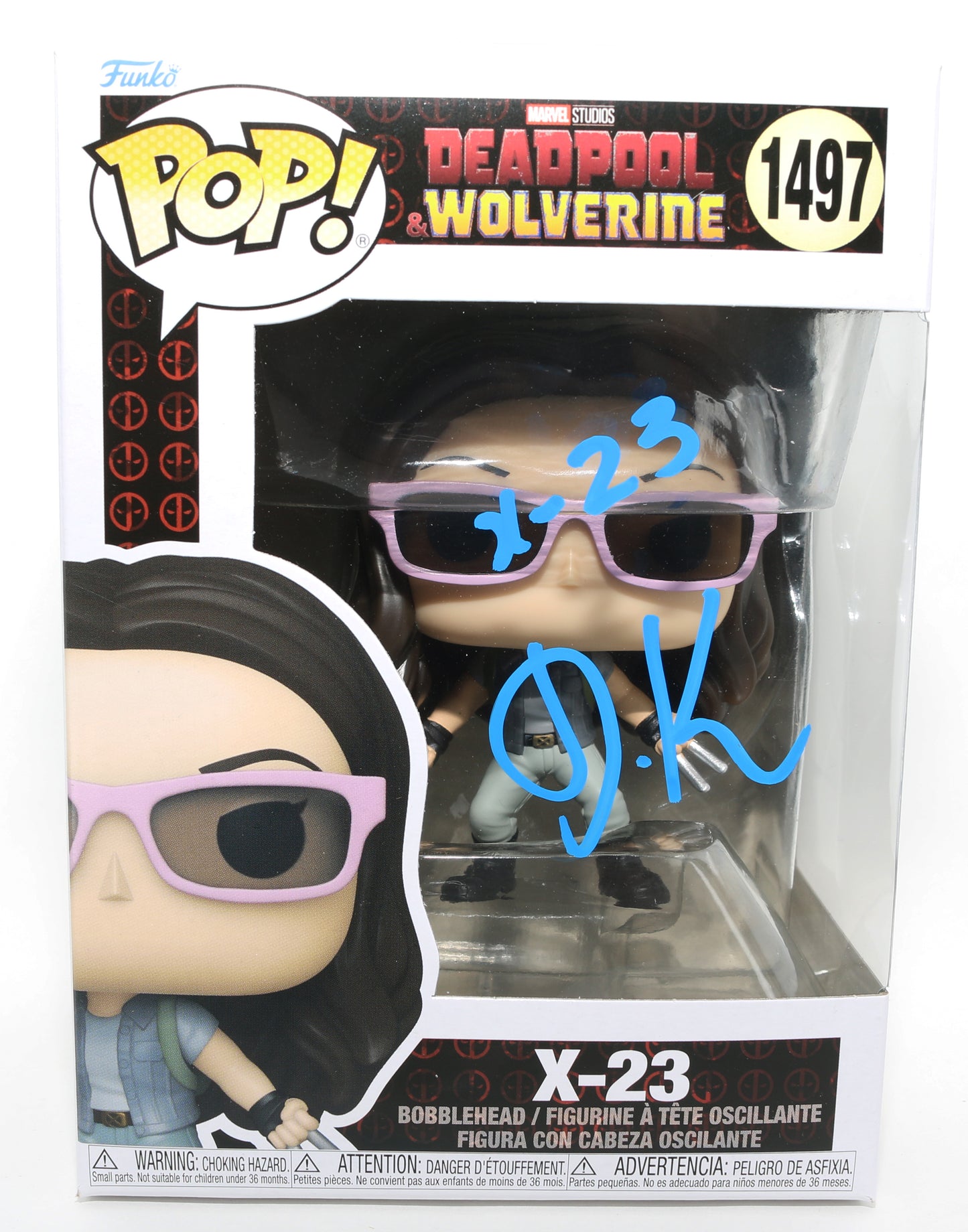 
                  
                    Dafne Keen as X-23 in Deadpool & Wolverine Signed Funko POP! #1497 with Character Name
                  
                