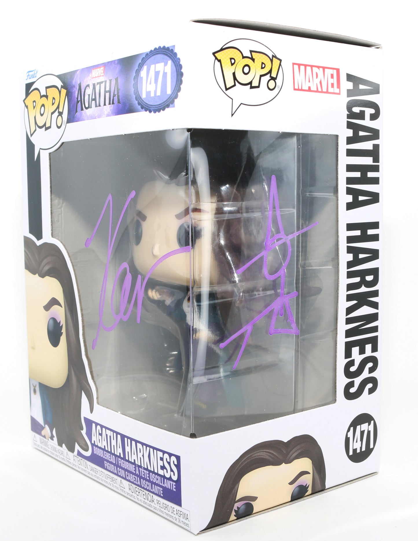 
                  
                    Kathryn Hahn as Agatha Harkness in Agatha All Along Signed Funko POP! #1471 with Sigil Remark
                  
                
