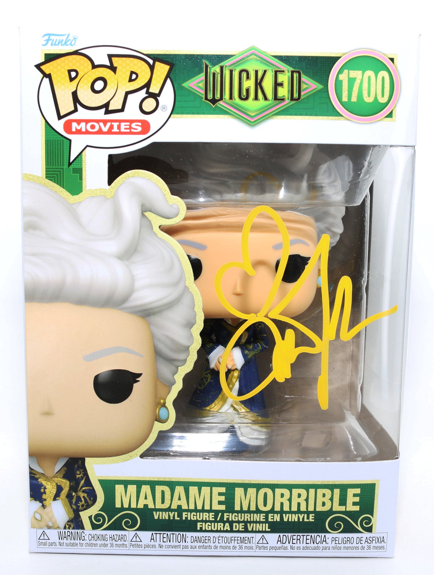 
                  
                    Michelle Yeoh as Madame Morrible in Wicked Signed Funko POP! #1700
                  
                
