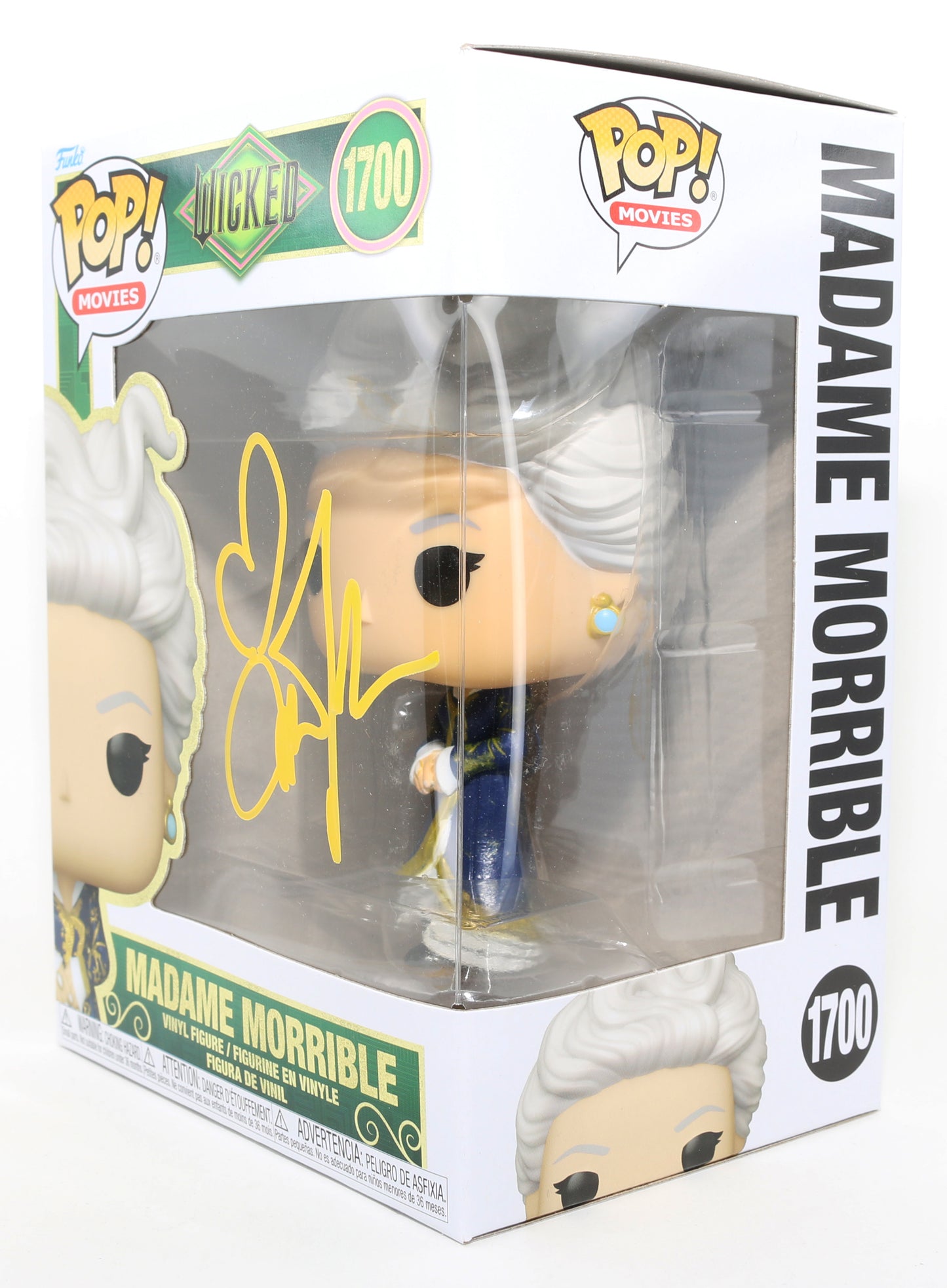 
                  
                    Michelle Yeoh as Madame Morrible in Wicked Signed Funko POP! #1700
                  
                