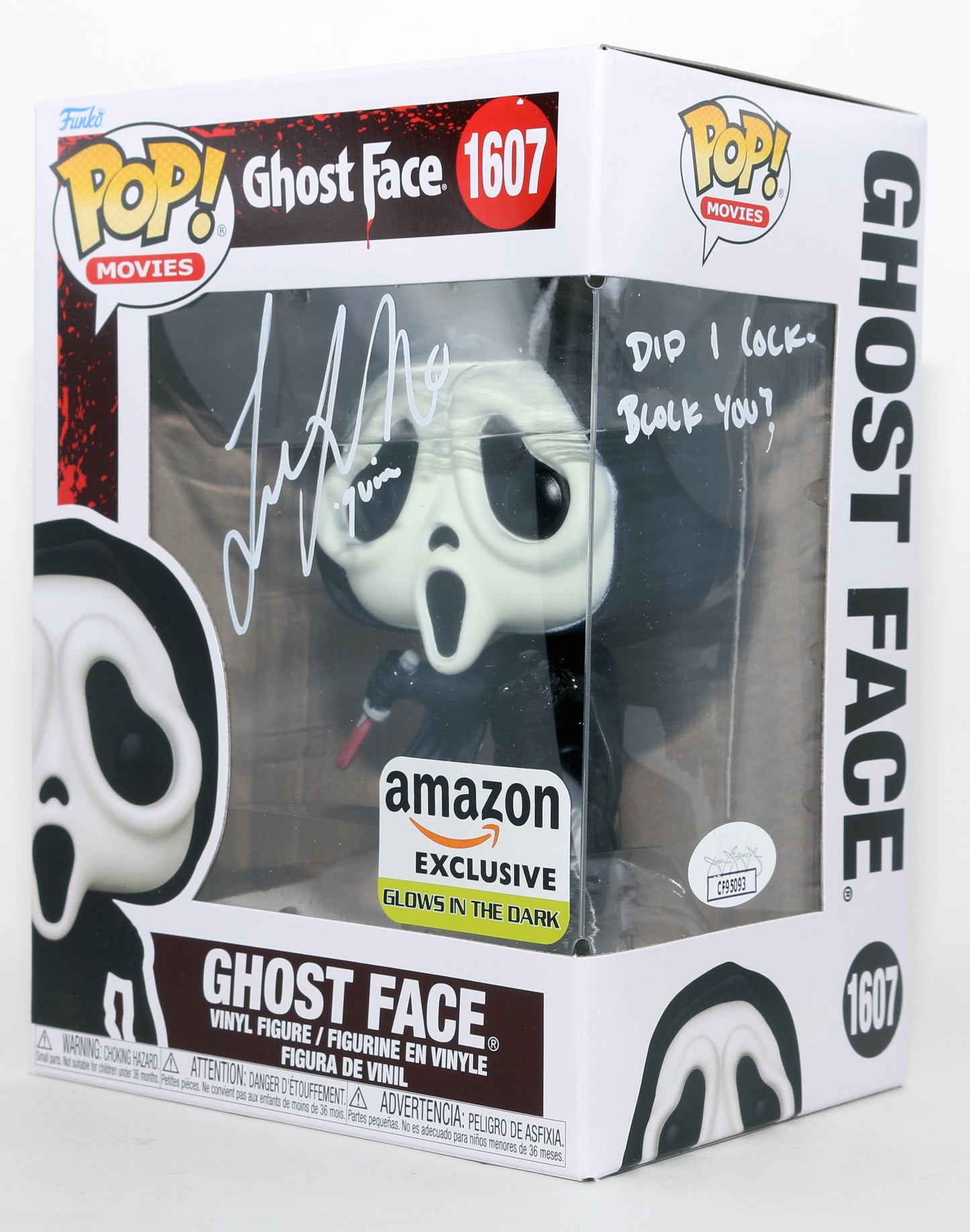 
                  
                    Liana Liberato as Quinn in Scream VI Amazon Exclusive (JSA) Signed Funko POP! #1607 with Character Name & Quote
                  
                