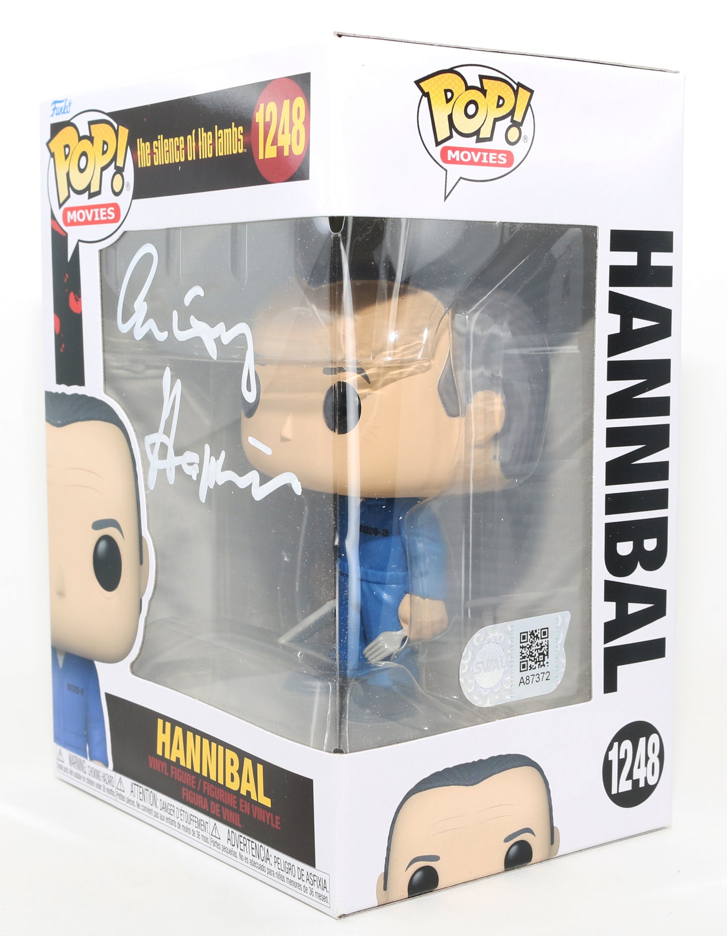 
                  
                    Anthony Hopkins as Hannibal Lecter [Blue Jumpsuit] The Silence of the Lambs (SWAU) Signed Funko POP! #1248
                  
                