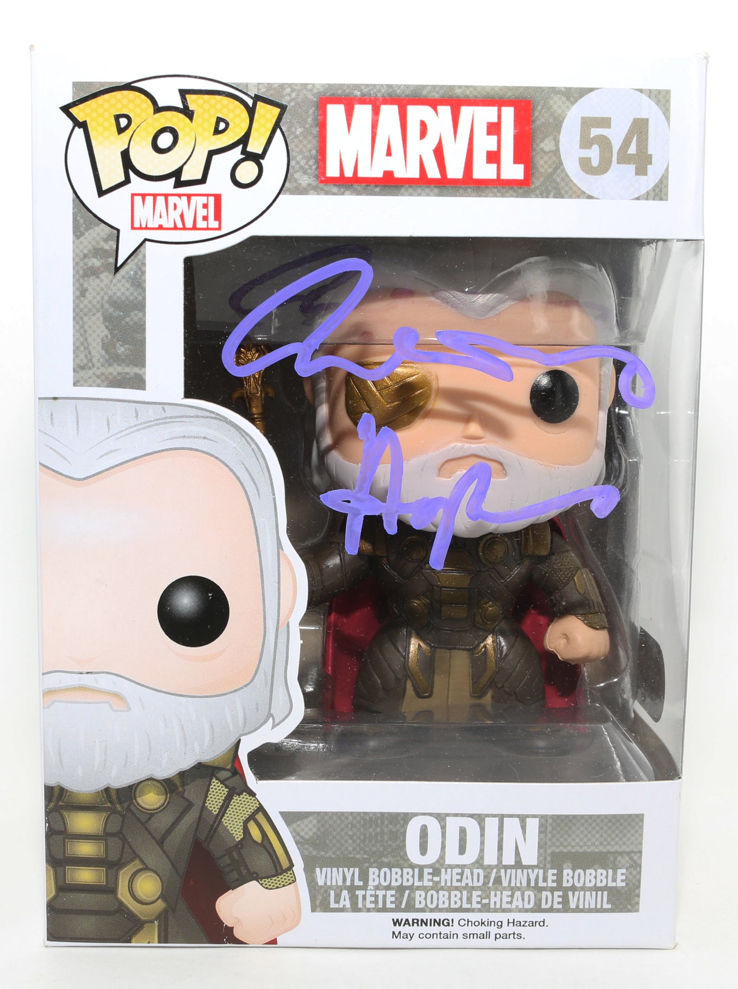 
                  
                    Anthony Hopkins as Odin in Thor (SWAU) Signed Funko POP! #54
                  
                