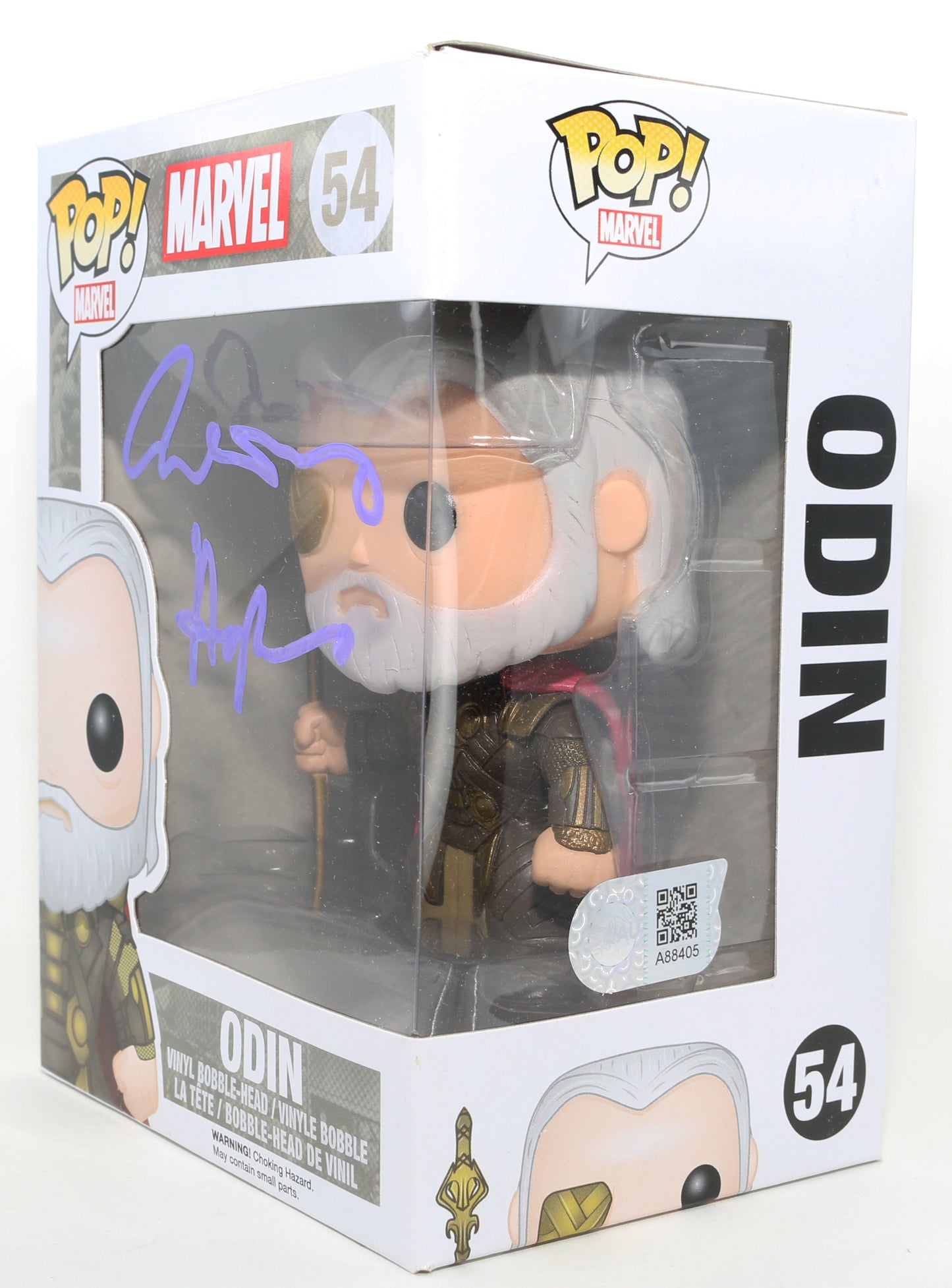 
                  
                    Anthony Hopkins as Odin in Thor (SWAU) Signed Funko POP! #54
                  
                