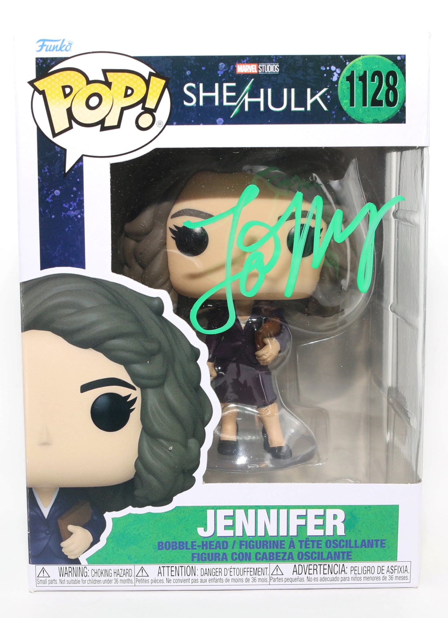 
                  
                    Tatiana Maslany as Jennifer Walters in She-Hulk (SWAU) Signed Funko POP! #1128
                  
                