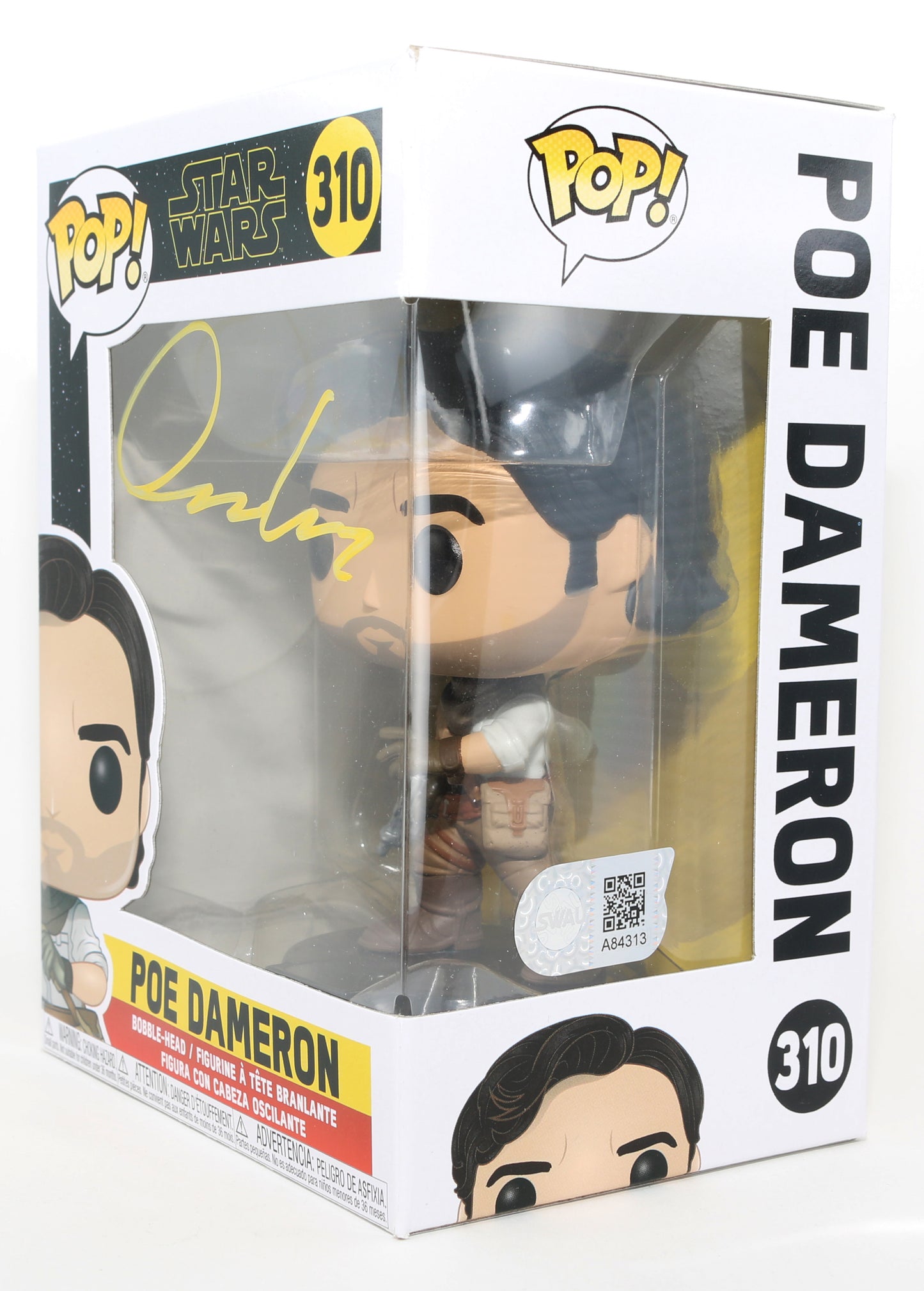 
                  
                    Oscar Isaac as Poe Dameron in Star Wars: The Rise of Skywalker (SWAU) Signed Funko POP! #310
                  
                