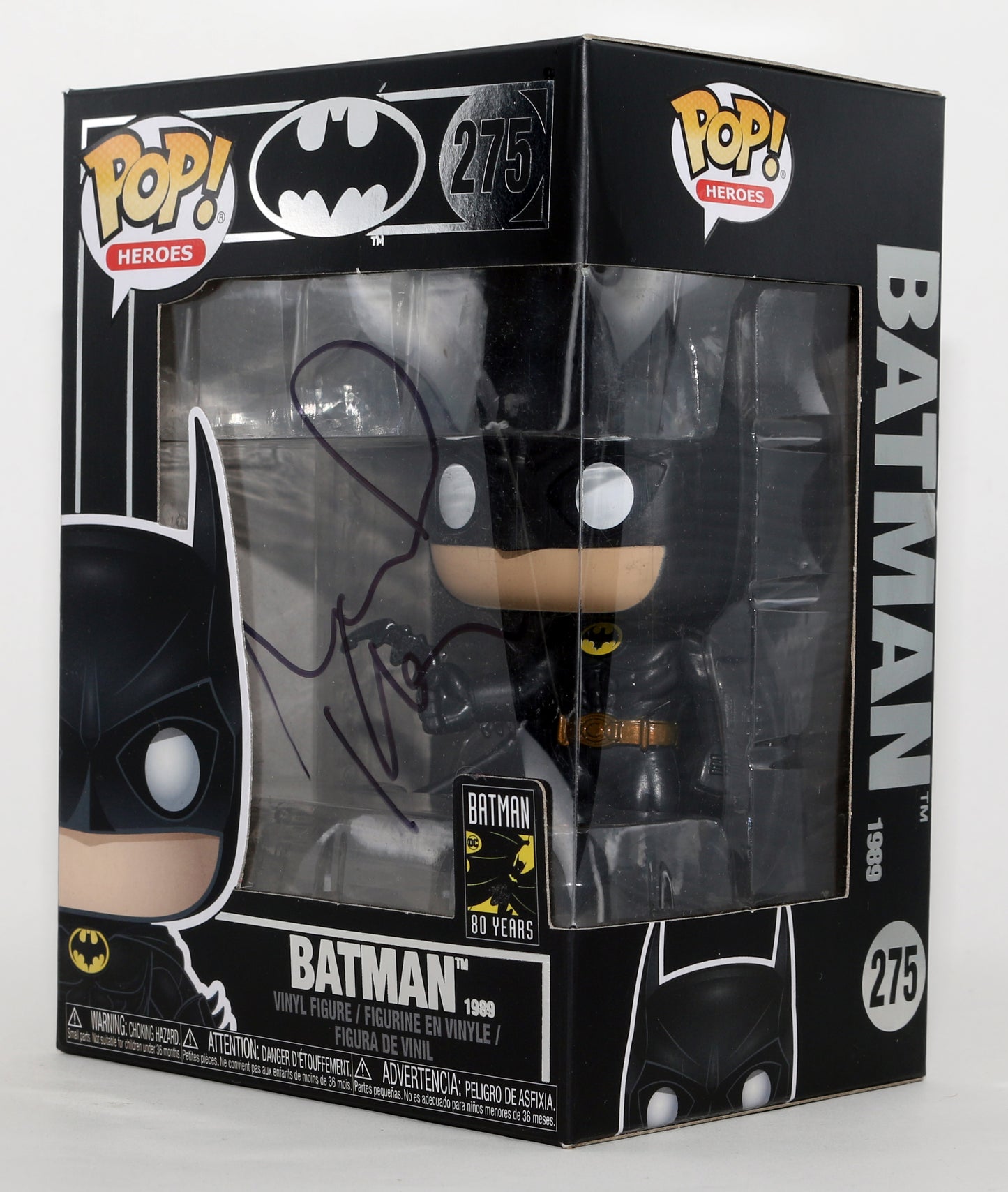 
                  
                    Michael Keaton as Batman in Batman 1989 Signed Funko POP! #275
                  
                