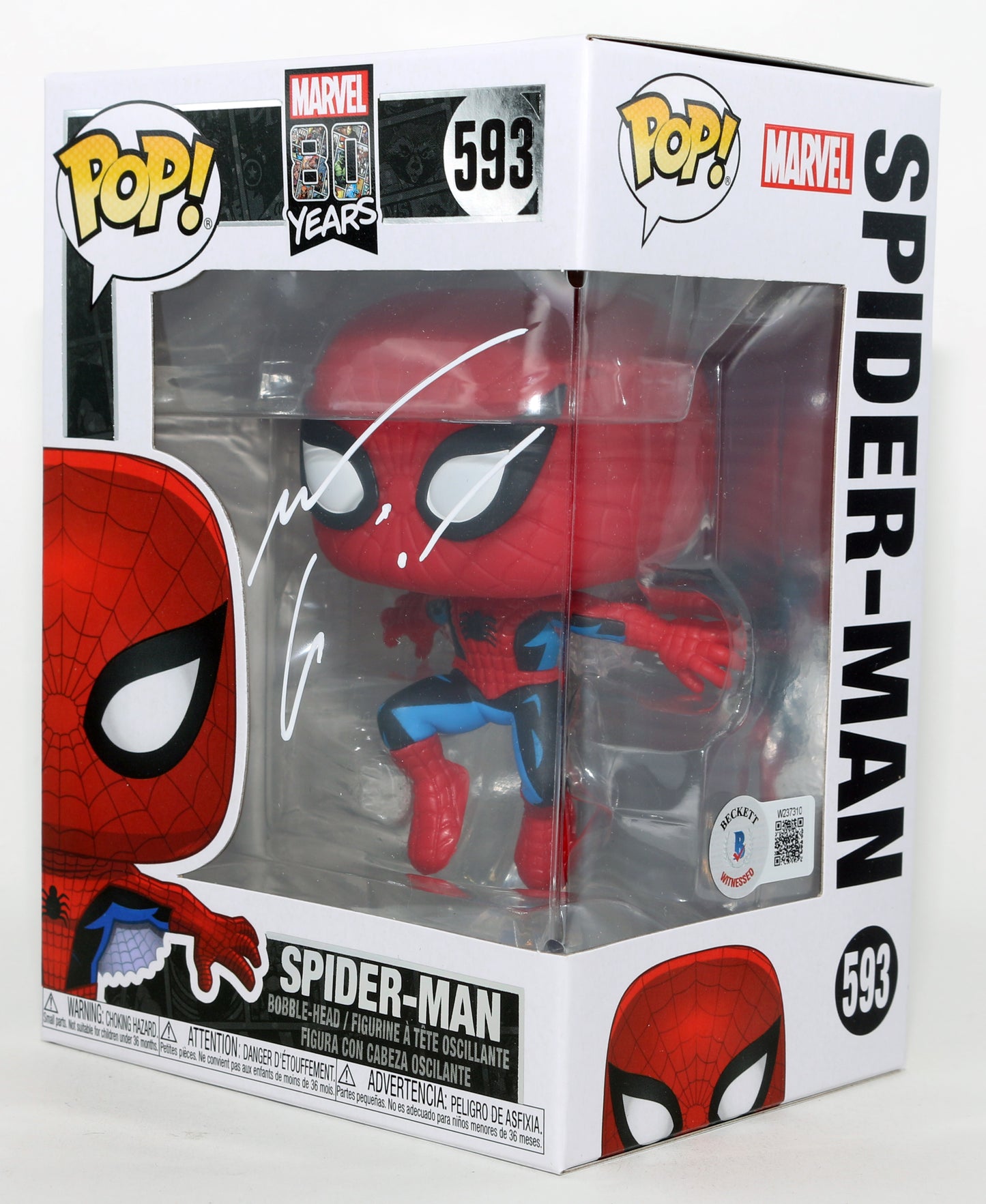 
                  
                    Andrew Garfield as Spider-Man in The Amazing Spider-Man (Beckett) Signed Funko POP! #593
                  
                