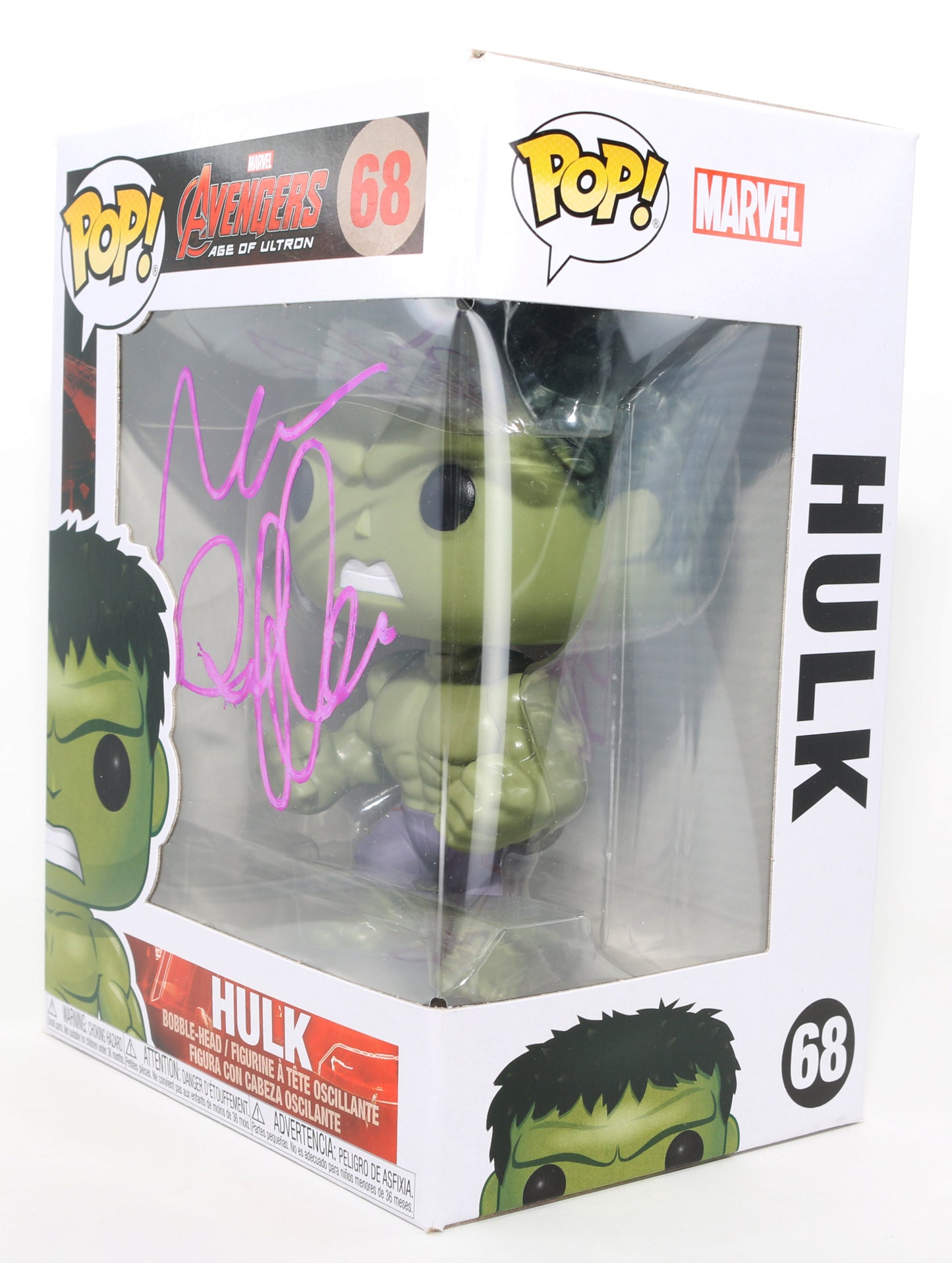 
                  
                    Mark Ruffalo as Hulk in Avengers: Age of Ultron Signed Funko POP! #68
                  
                