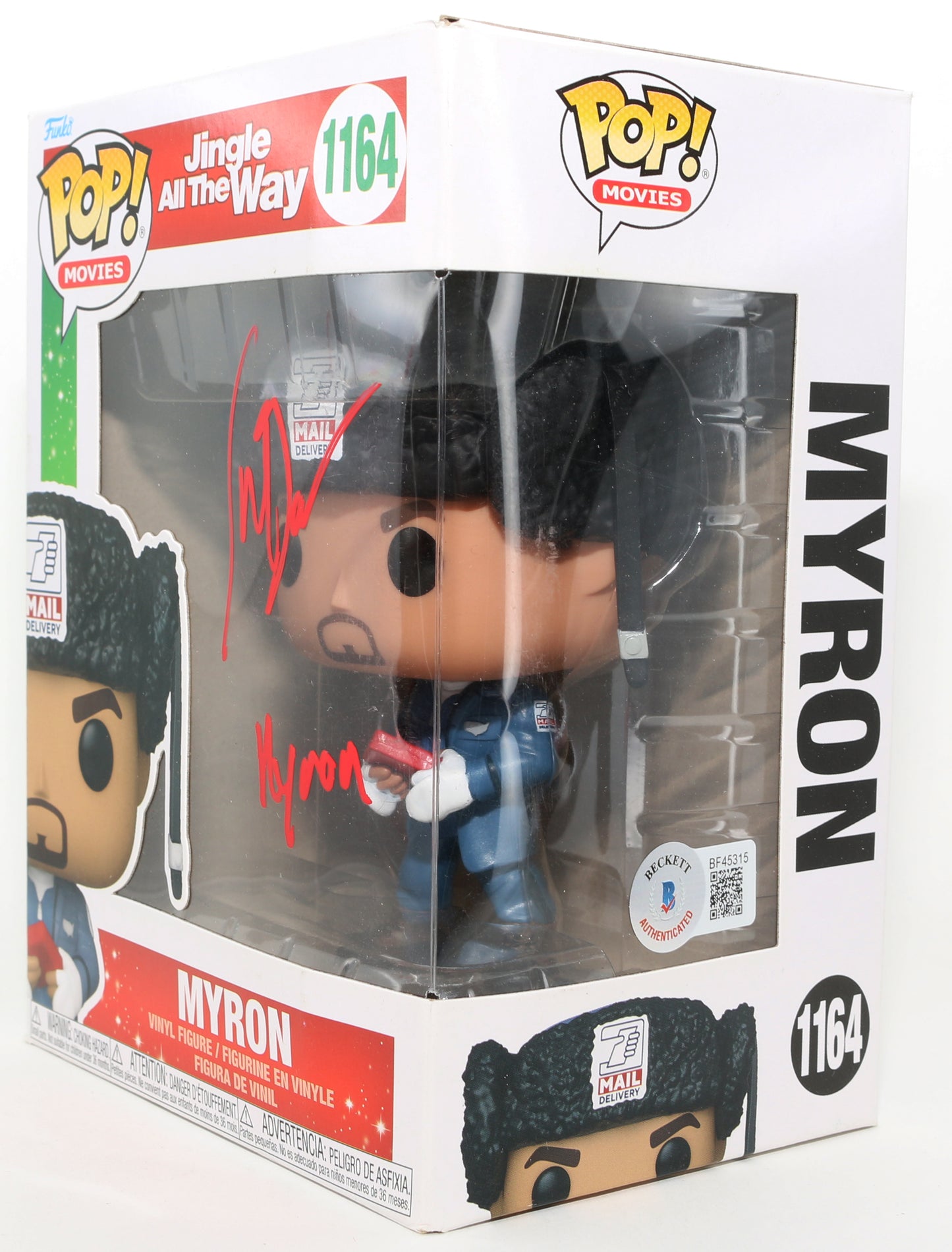 
                  
                    Sinbad as Myron Larabee in Jingle All the Way (Beckett) Signed Funko POP! #1164 with Character Name
                  
                