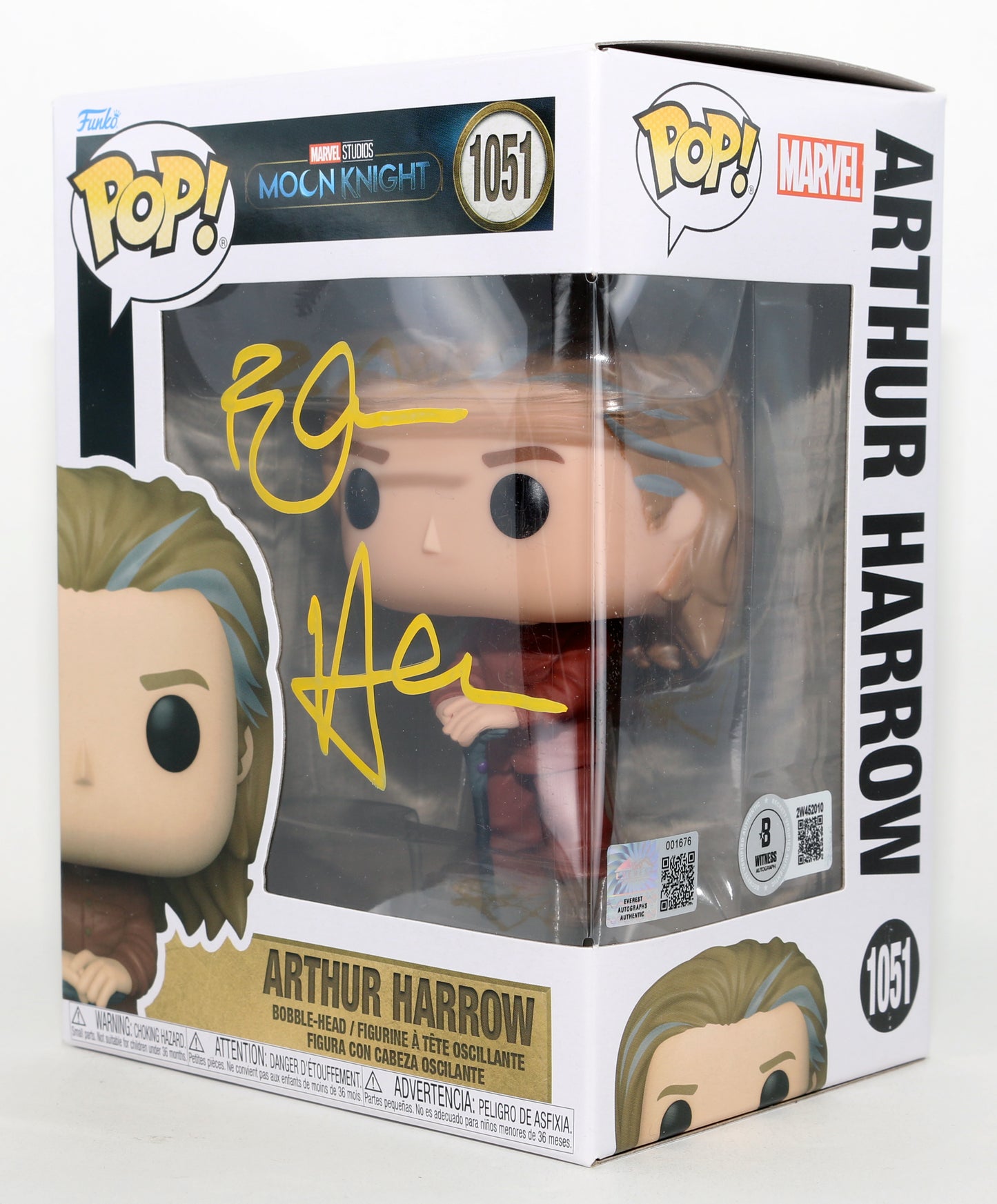 
                  
                    Ethan Hawke as Arthur Harrow in Moon Knight (Beckett Witnessed / Everest) Signed Funko POP! #1051
                  
                