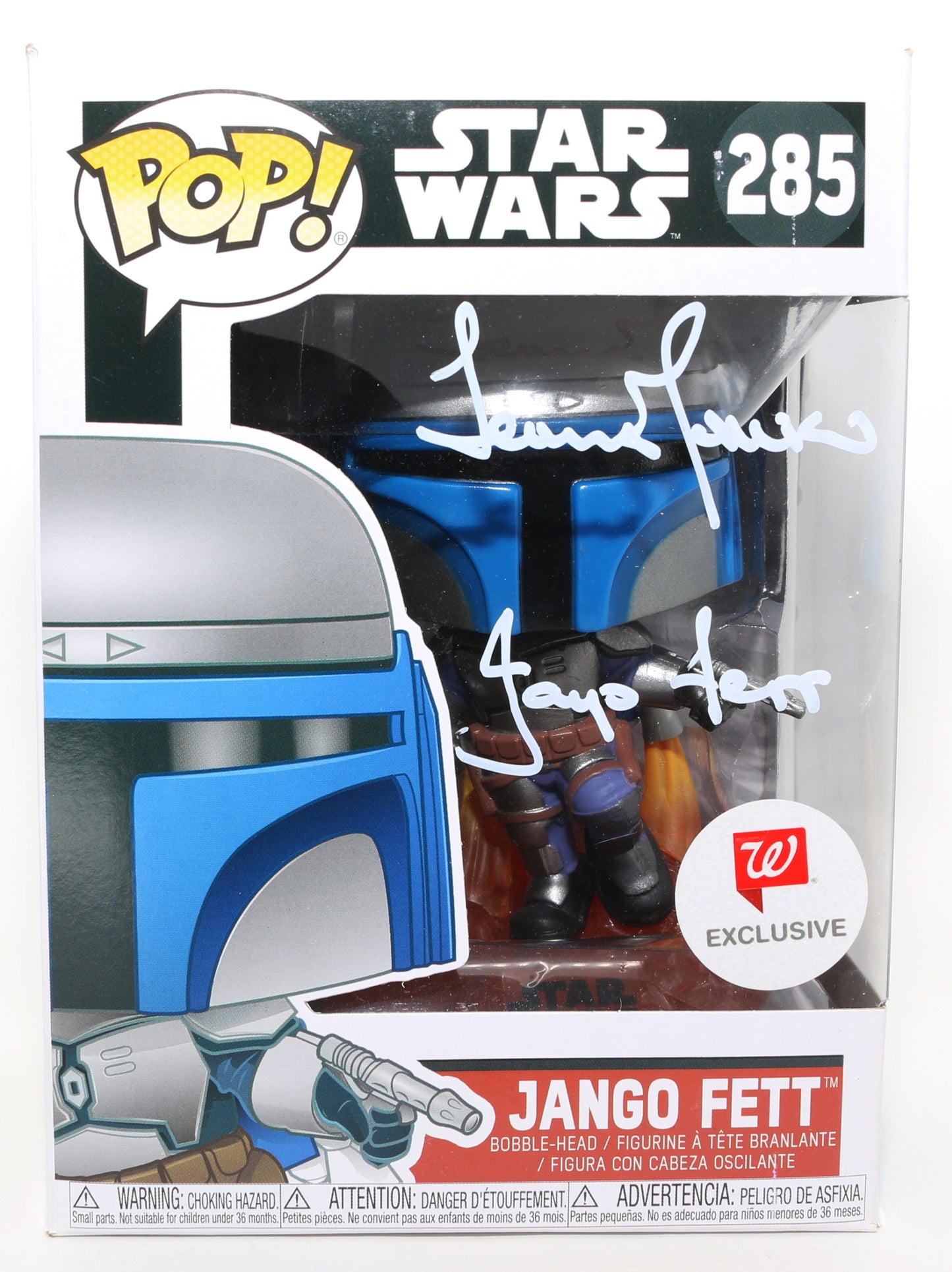 
                  
                    Temuera Morrison as Jango Fett in Star Wars Episode II: Attack of the Clones Walgreens Exclusive (JSA) Signed Funko POP! #285 with Character Name
                  
                