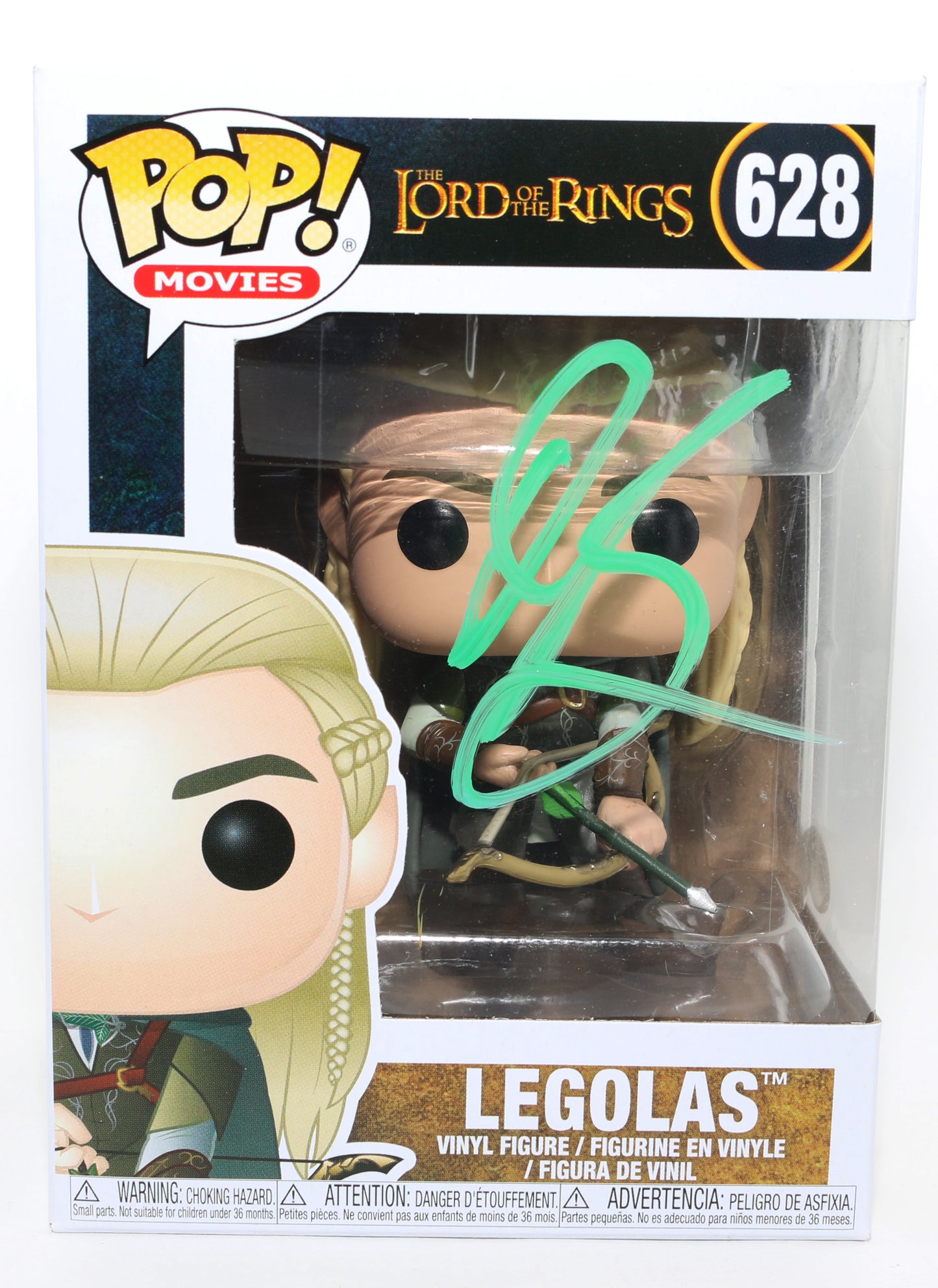 
                  
                    Orlando Bloom as Legolas in The Lord of the Rings (ACOA) Signed Funko POP! #628
                  
                