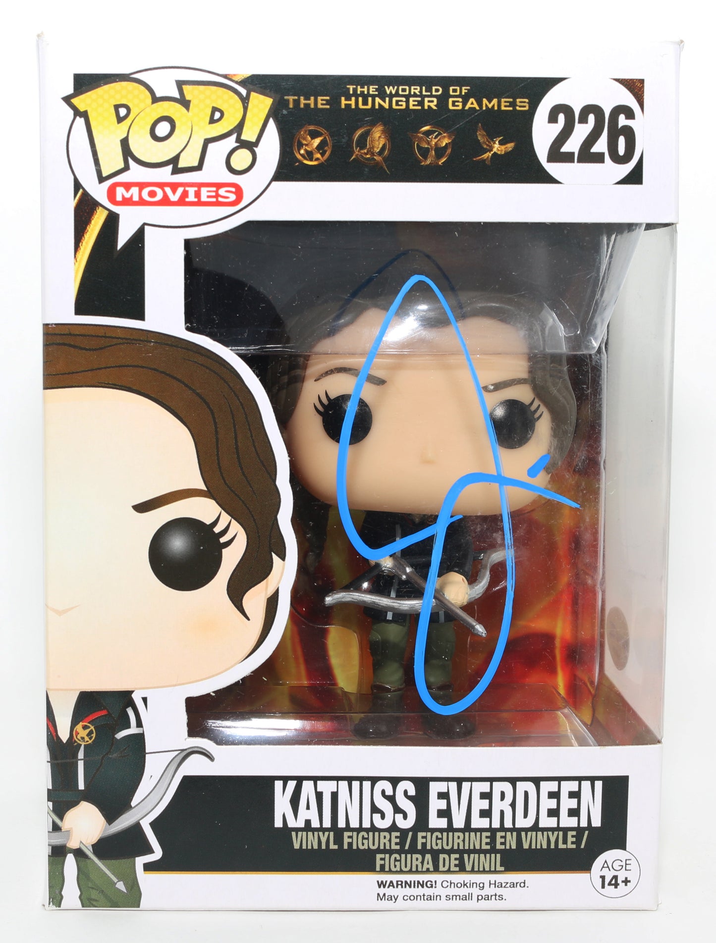 
                  
                    Jennifer Lawrence as Katniss Everdeen in The Hunger Games (ACOA) Signed Funko POP! #226
                  
                