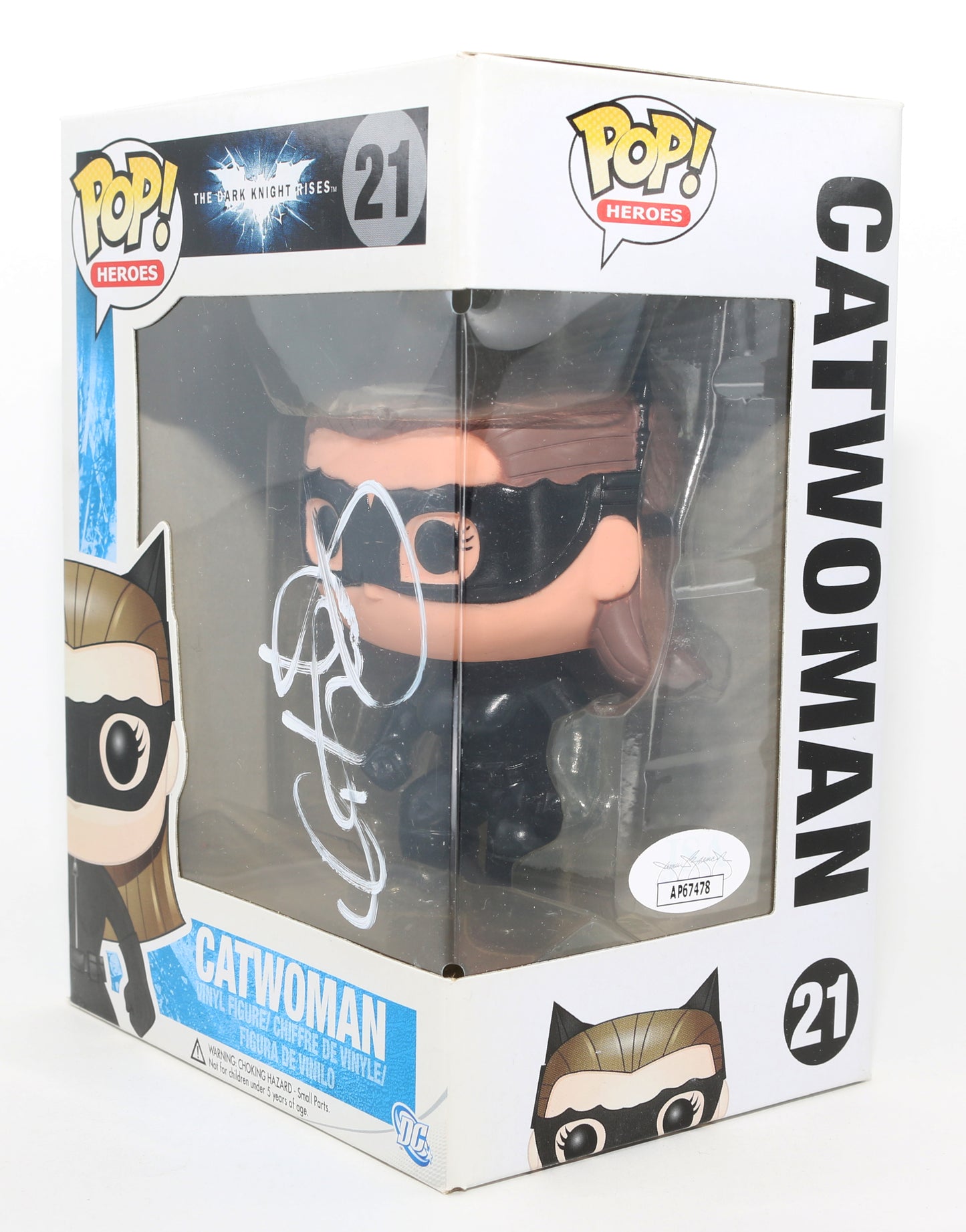
                  
                    Anne Hathaway as Catwoman in The Dark Knight Rises (JSA) Signed Funko POP! #21
                  
                