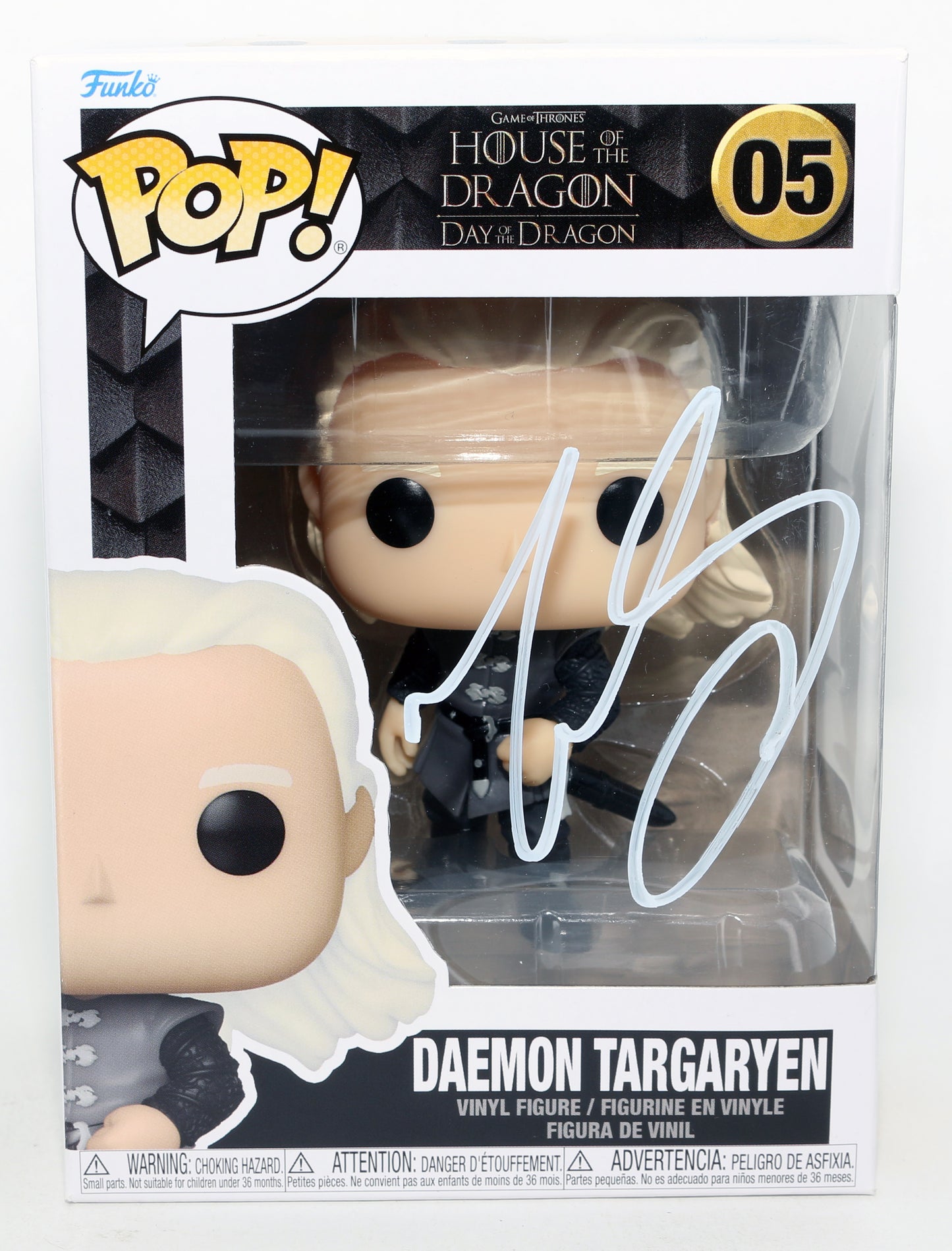 
                  
                    Matt Smith as Prince Daemon Targaryen in House of the Dragon (SWAU) Signed Funko POP! #05
                  
                