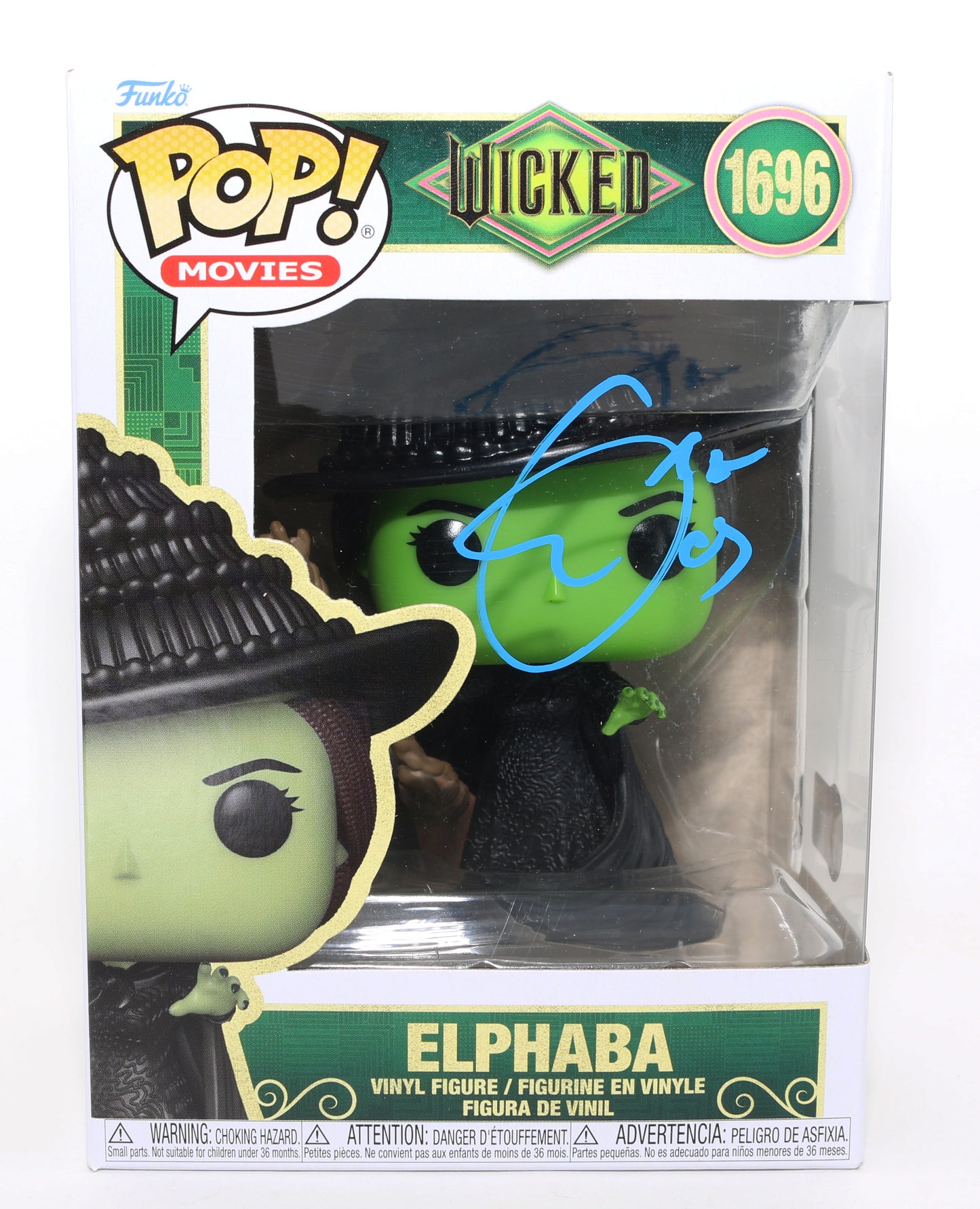 
                  
                    Cynthia Erivo as Elphaba in Wicked (Beckett) Signed Funko POP! #1696
                  
                
