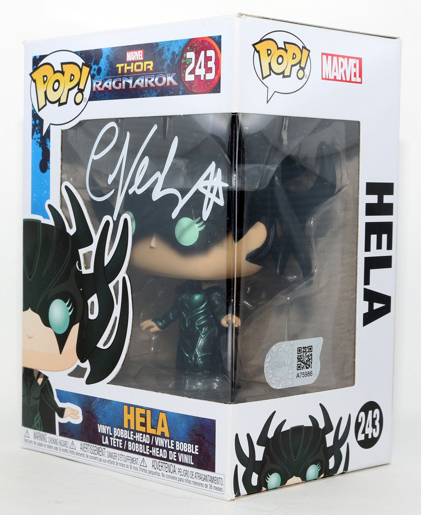 
                  
                    Cate Blanchett as Hela in Thor: Ragnarok (SWAU) Signed Funko POP! #243
                  
                