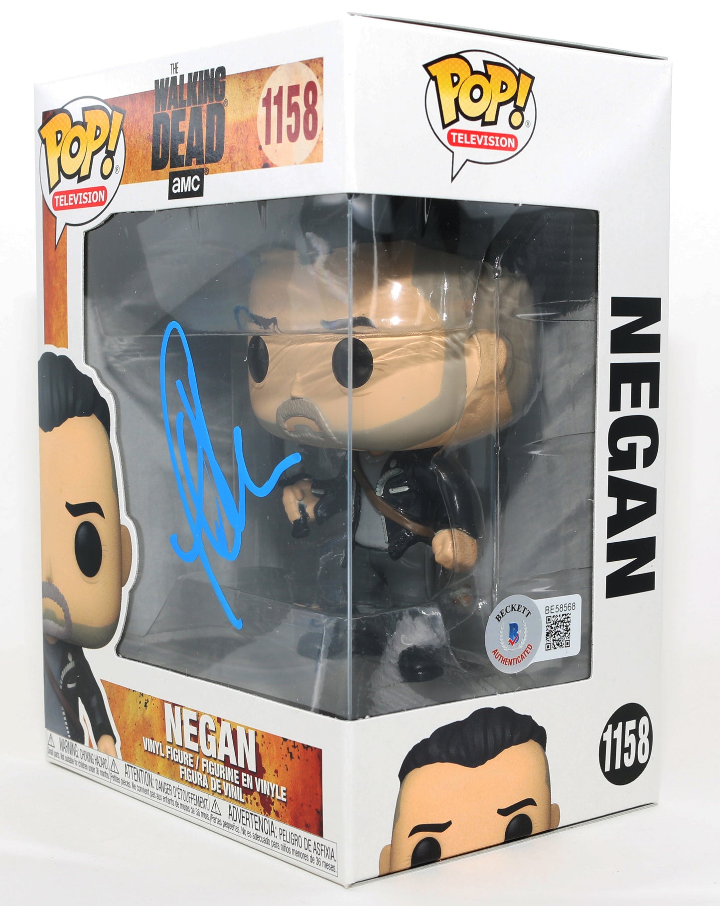 
                  
                    Jeffrey Dean Morgan as Negan in The Walking Dead (Beckett) Signed Funko POP! #1158
                  
                