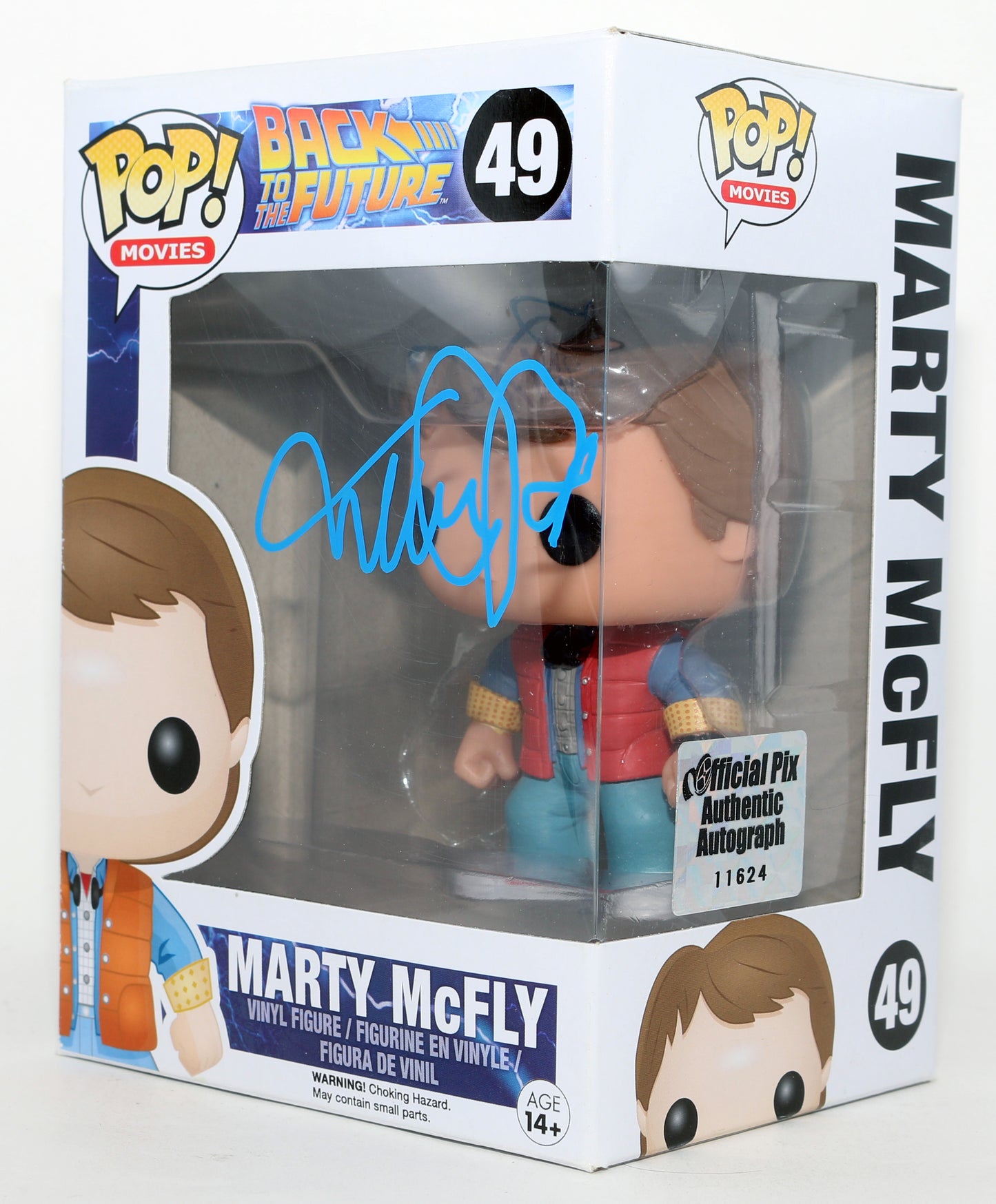 
                  
                    Michael J. Fox as Marty McFly in Back to the Future (Official Pix) Signed Funko POP! #49
                  
                