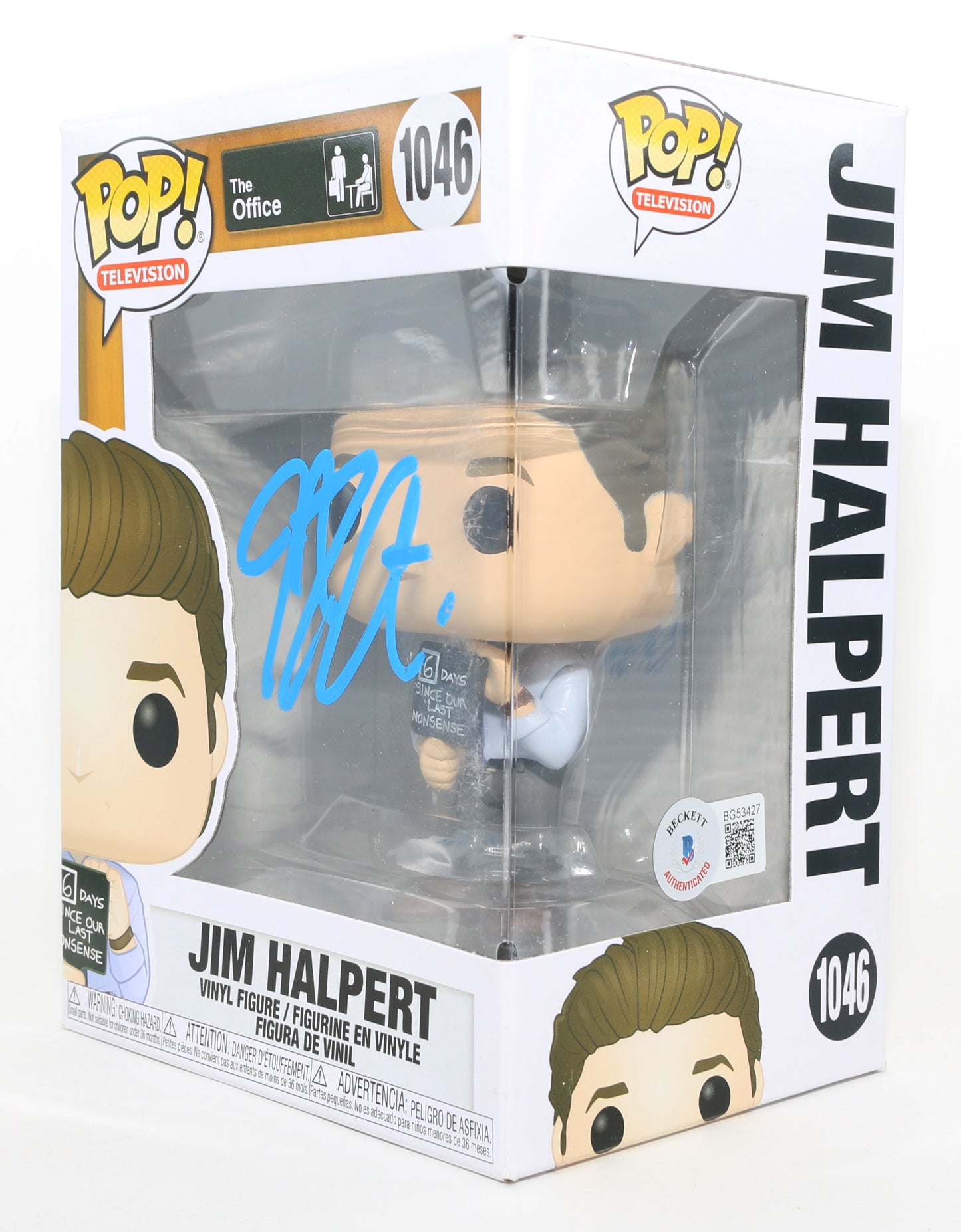 
                  
                    John Krasinski as Jim Halpert [Days Since Our Last Nonsense] in The Office (Beckett) Signed Funko POP! #1046
                  
                