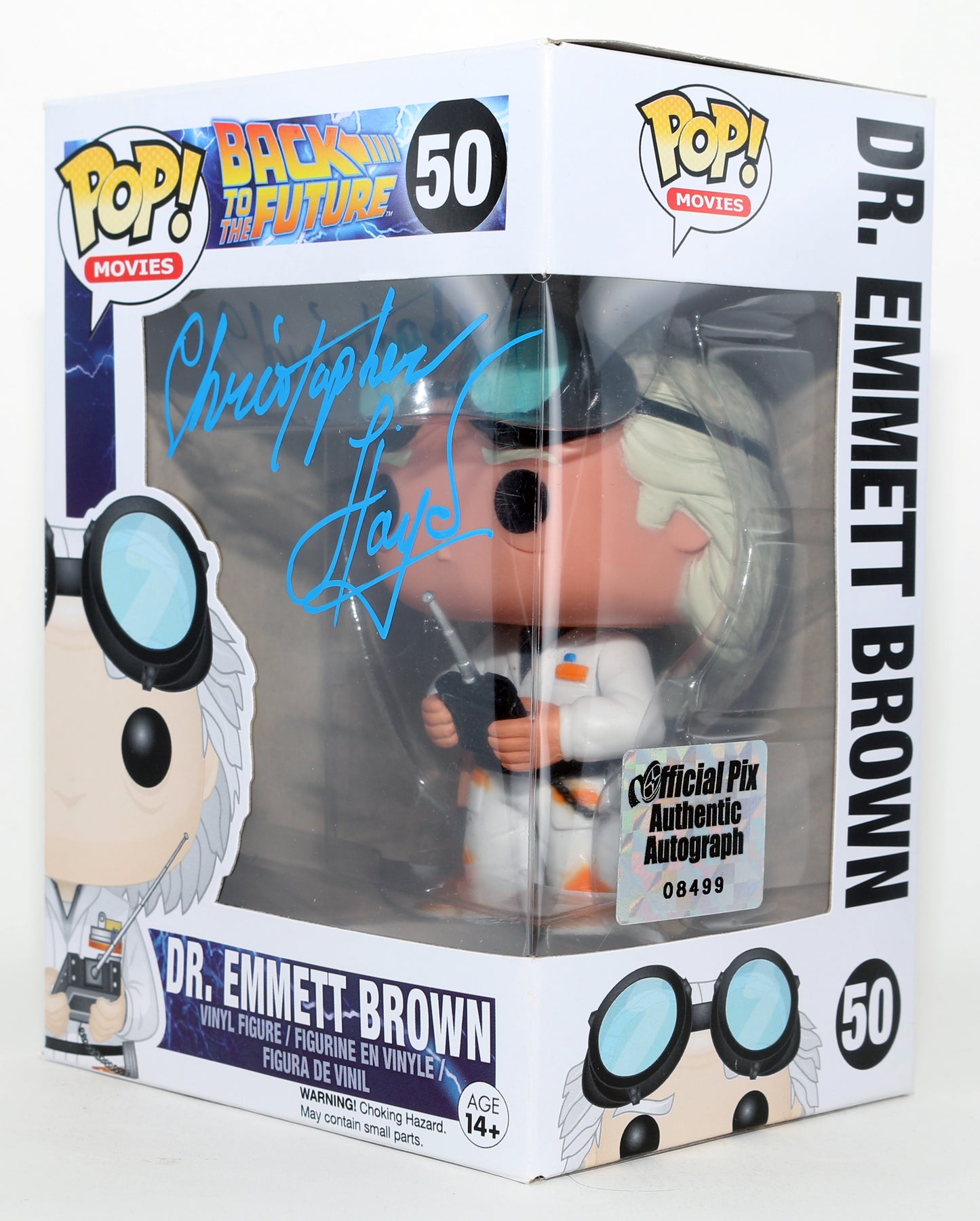 
                  
                    Christopher Lloyd as Doc Brown in Back to the Future (Official Pix) Signed Funko POP! #50
                  
                