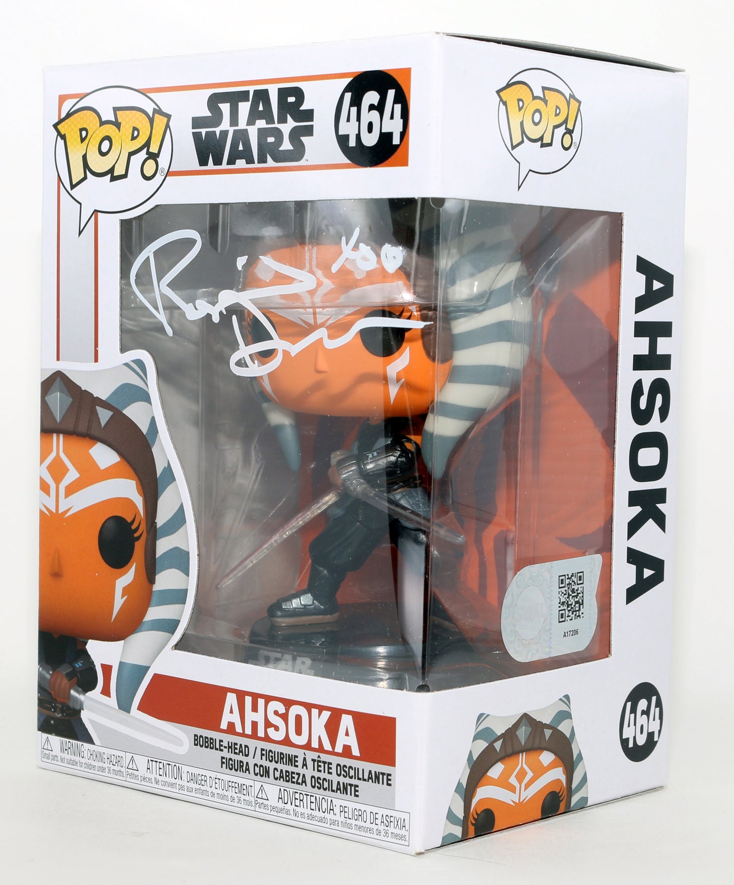 
                  
                    Rosario Dawson as Ahsoka in Star Wars: The Mandalorian (SWAU) Signed Funko POP! #464
                  
                