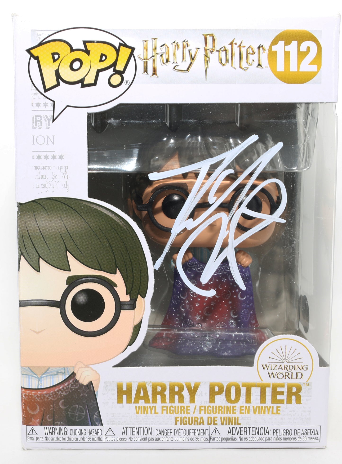 
                  
                    Daniel Radcliffe as Harry Potter in Harry Potter & the Sorcerer's Stone (Beckett) Signed Funko POP! #112
                  
                