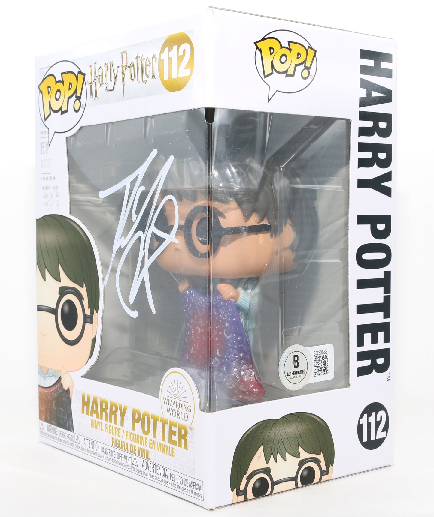 
                  
                    Daniel Radcliffe as Harry Potter in Harry Potter & the Sorcerer's Stone (Beckett) Signed Funko POP! #112
                  
                