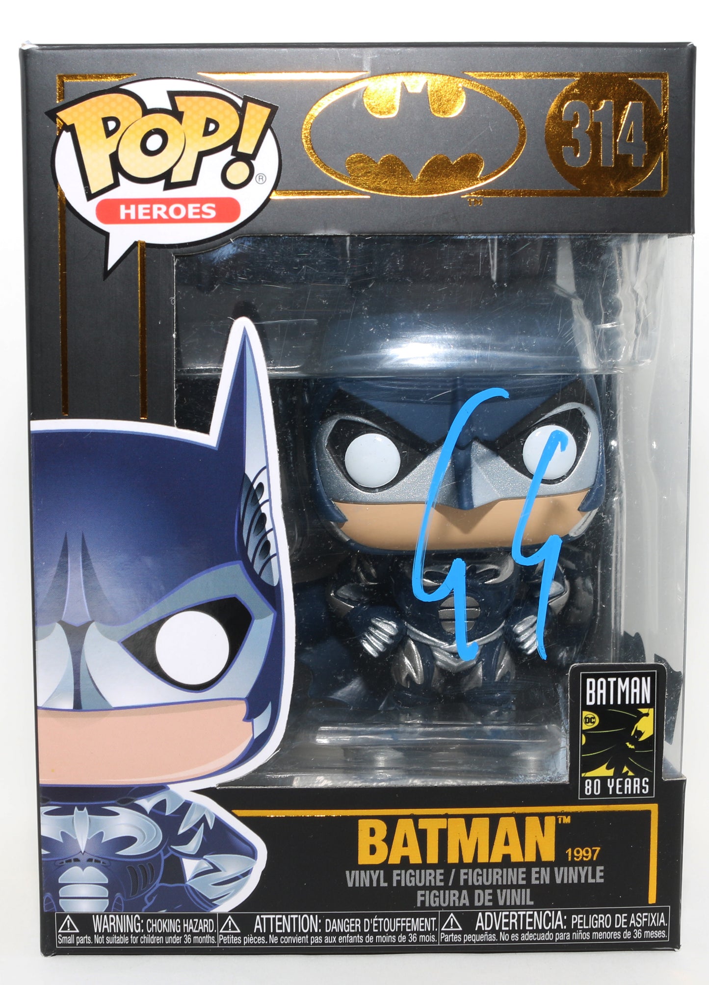 
                  
                    George Clooney as Batman in Batman & Robin (Beckett / Fanatics) Signed Funko POP! #314
                  
                