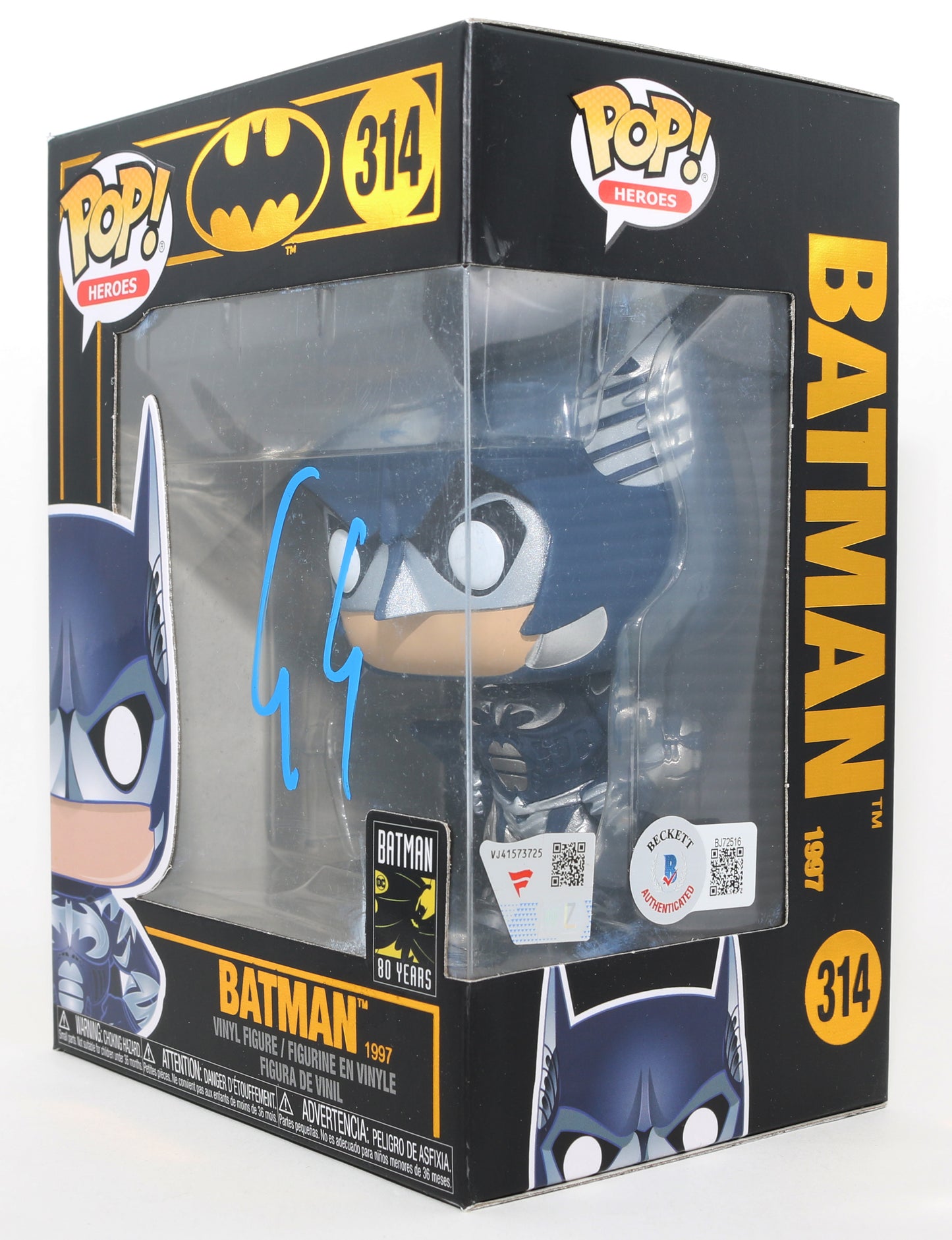 
                  
                    George Clooney as Batman in Batman & Robin (Beckett / Fanatics) Signed Funko POP! #314
                  
                