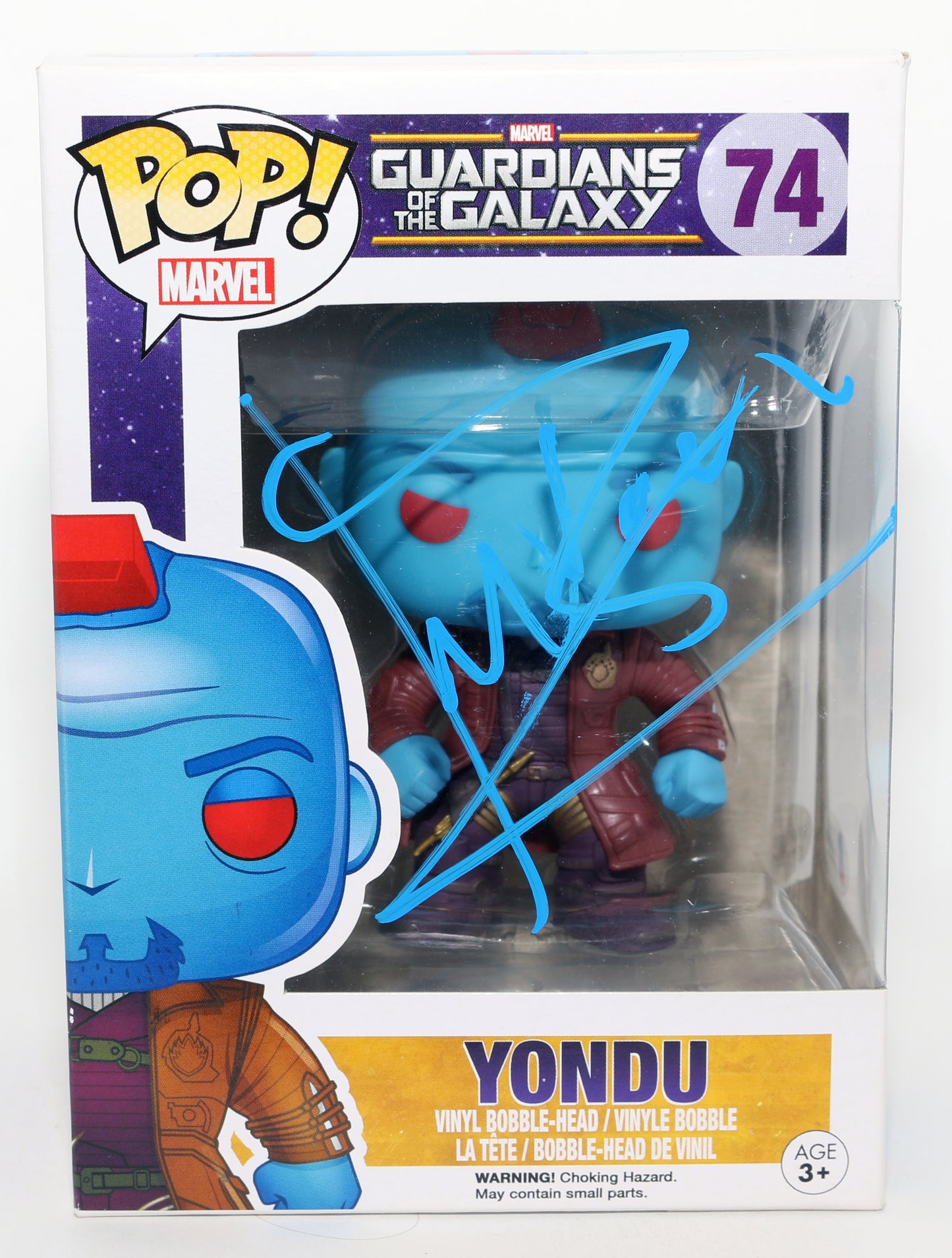 
                  
                    Michael Rooker as Yondu in Guardians of the Galaxy (Beckett) Signed Funko POP! #74
                  
                