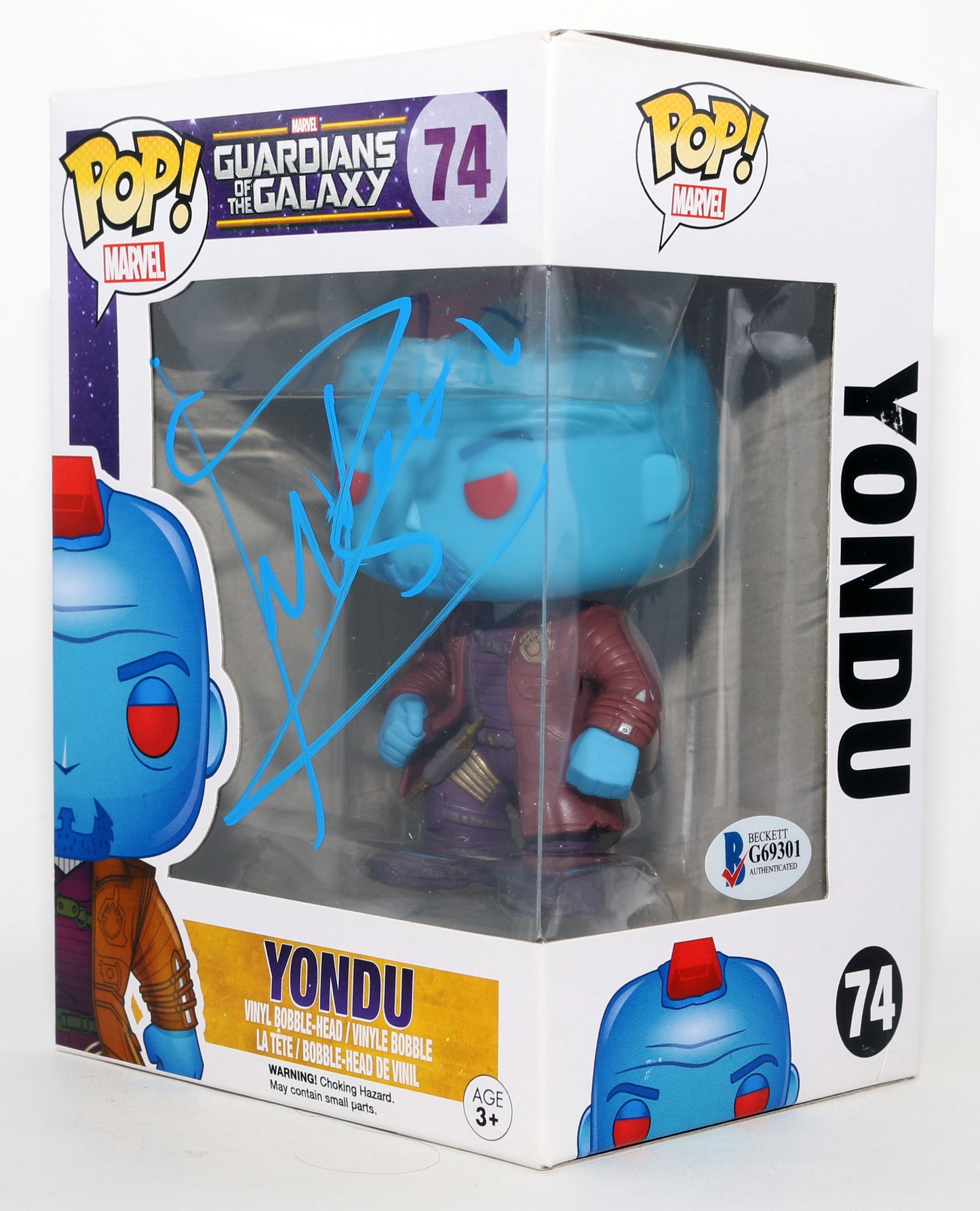 
                  
                    Michael Rooker as Yondu in Guardians of the Galaxy (Beckett) Signed Funko POP! #74
                  
                