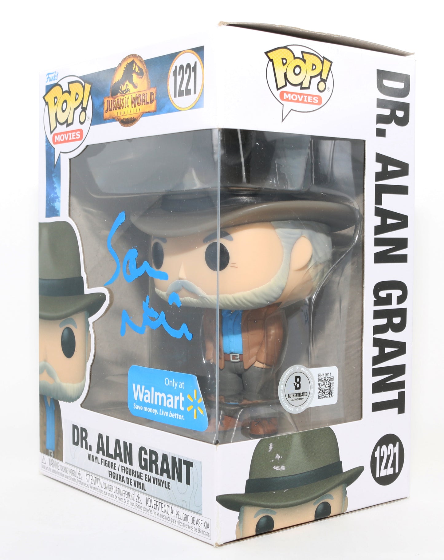 
                  
                    Sam Neill as Dr. Alan Grant in Jurassic World Dominion Walmart Exclusive (Beckett) Signed Funko POP! #1221
                  
                