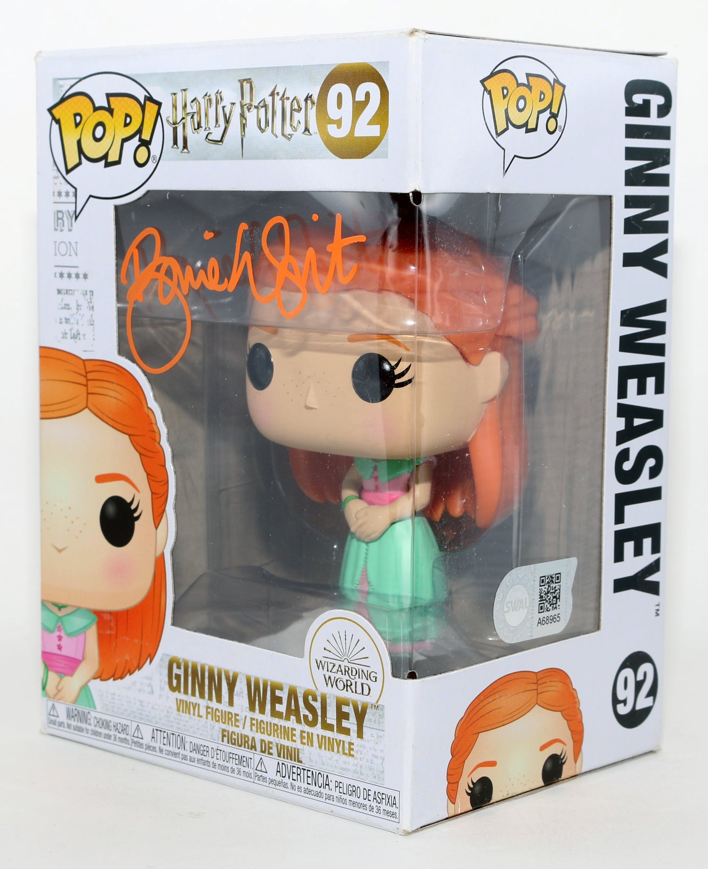 
                  
                    Bonnie Wright as Ginny Weasley in Harry Potter (SWAU) Signed Funko POP! #92
                  
                