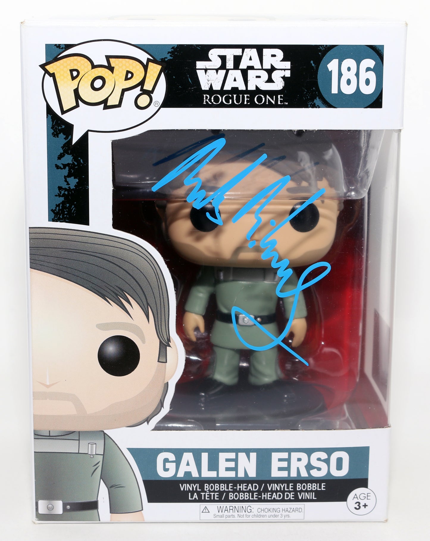 
                  
                    Mads Mikkelsen as Galen Erso in Rogue One: A Star Wars Story (Official Pix) Signed Funko POP! #186
                  
                